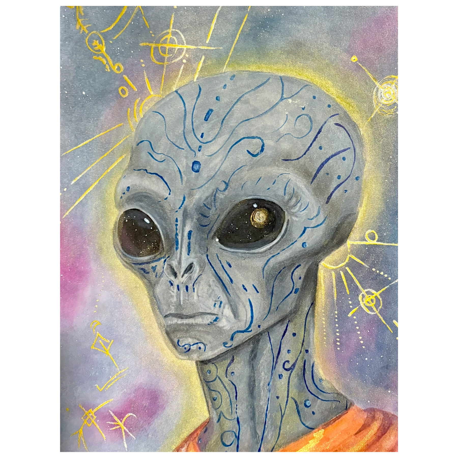 Spirit Guide Portrait - Soul Art Watercolour