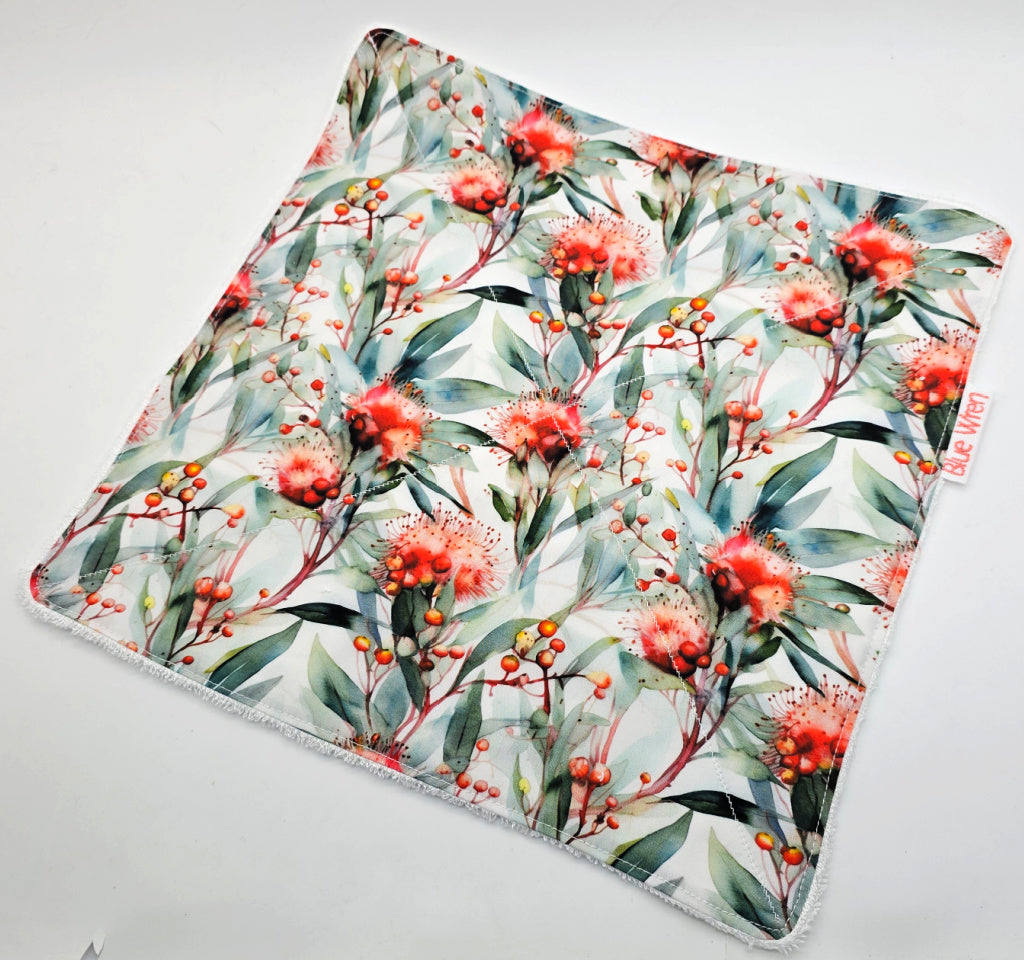 Australian Native wildflower Design Wash Cloth Gift Sets