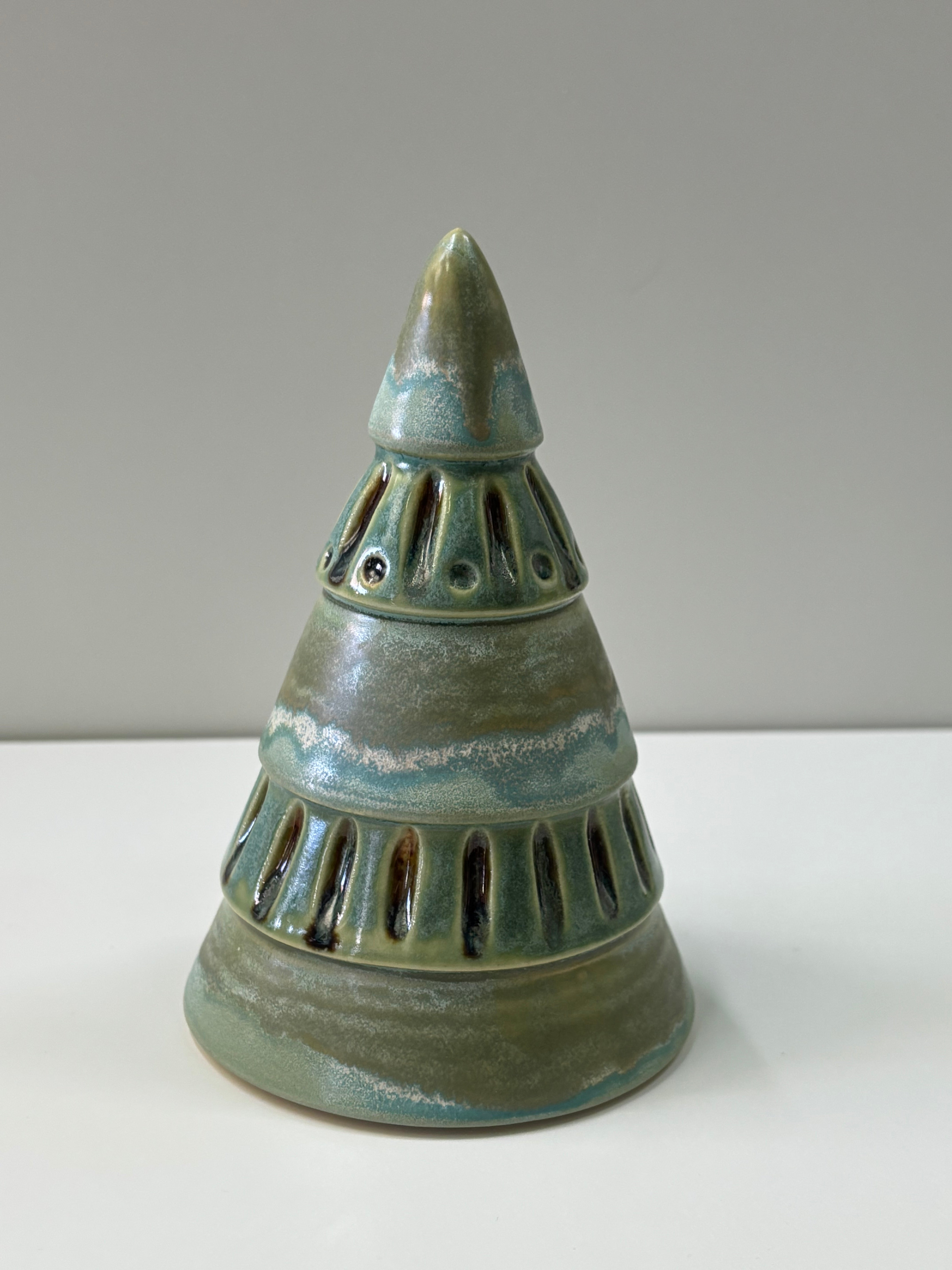Carved Ceramic Christmas Tree