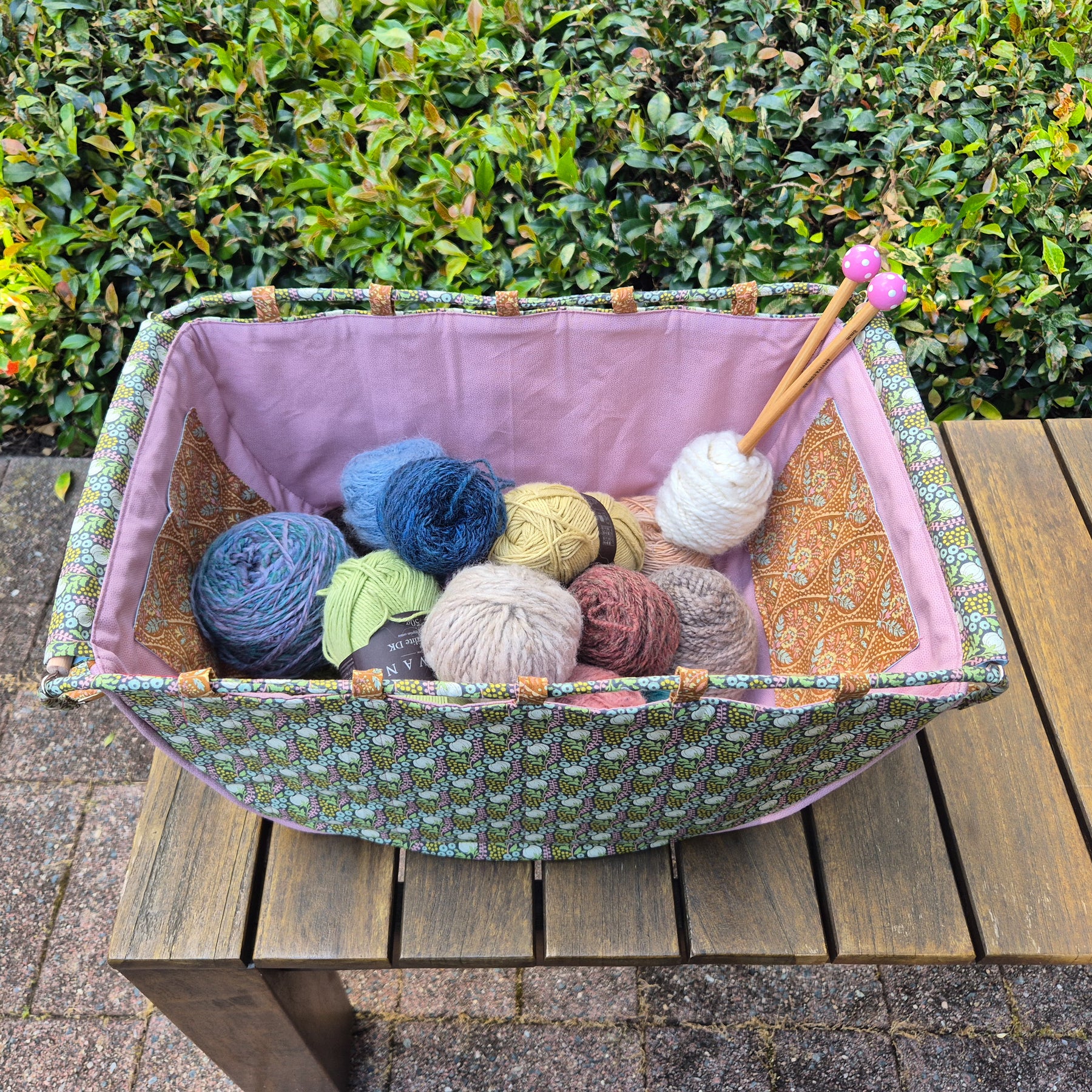 Large Knitting Project Bag – Convertible Tote