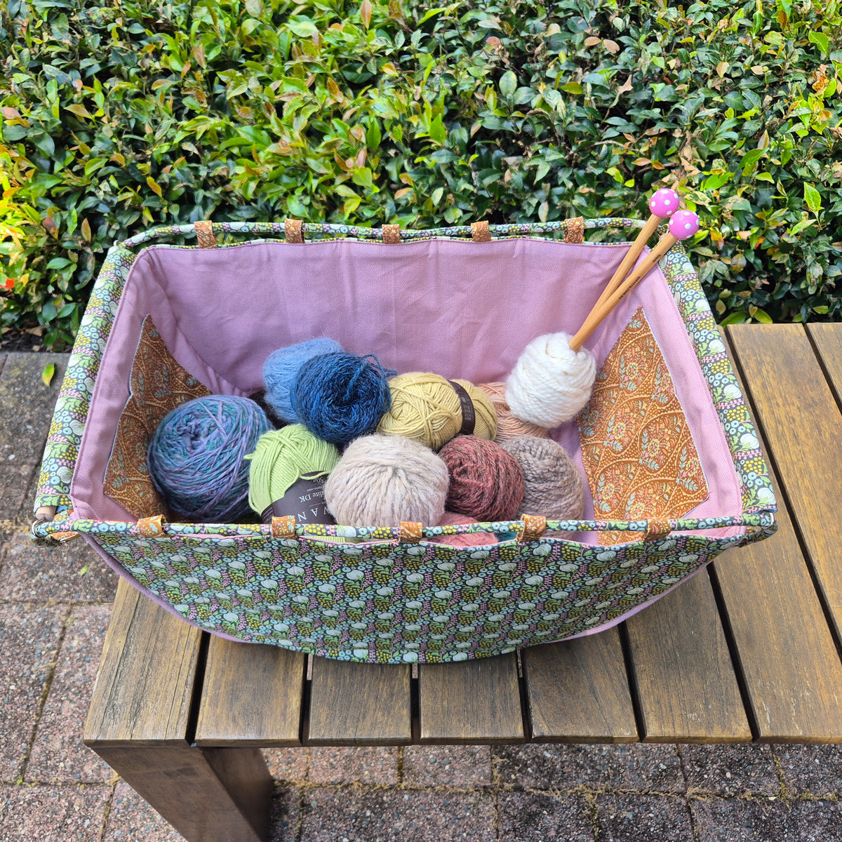 Large Knitting Project Bag – Convertible Tote