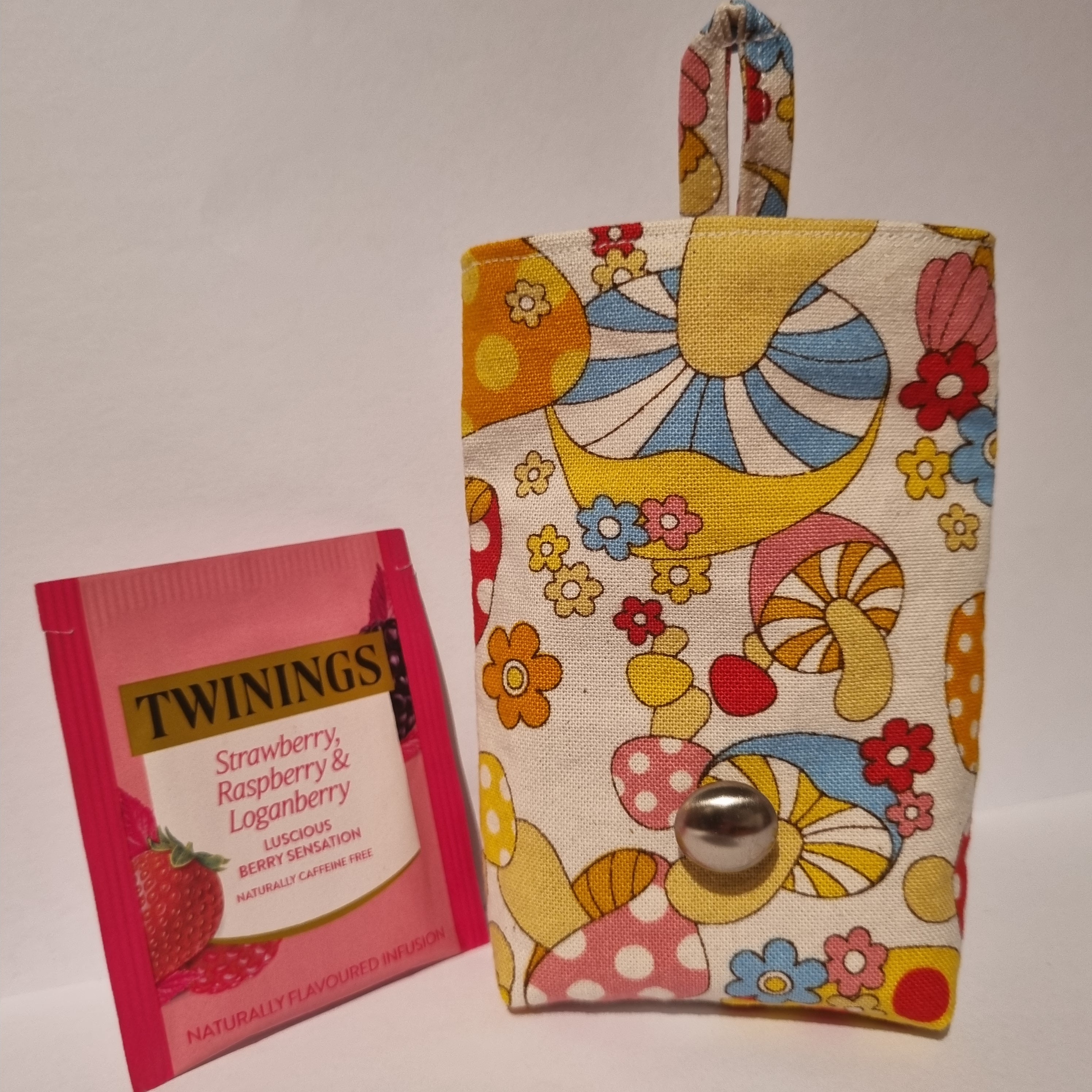 Teabag Holder - Small Foldover Pouch - Teabag Wallet