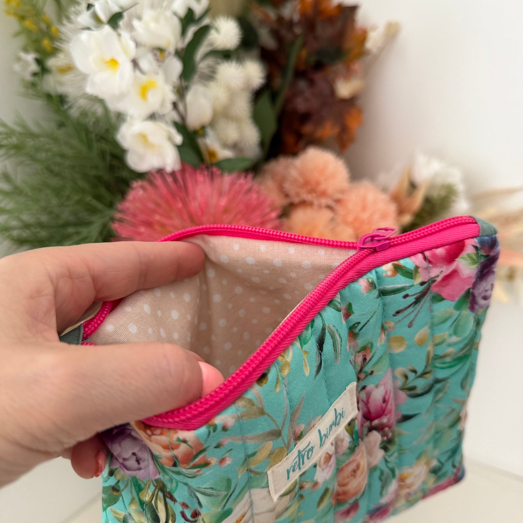 Medium Quilted Pouch - Various Designs