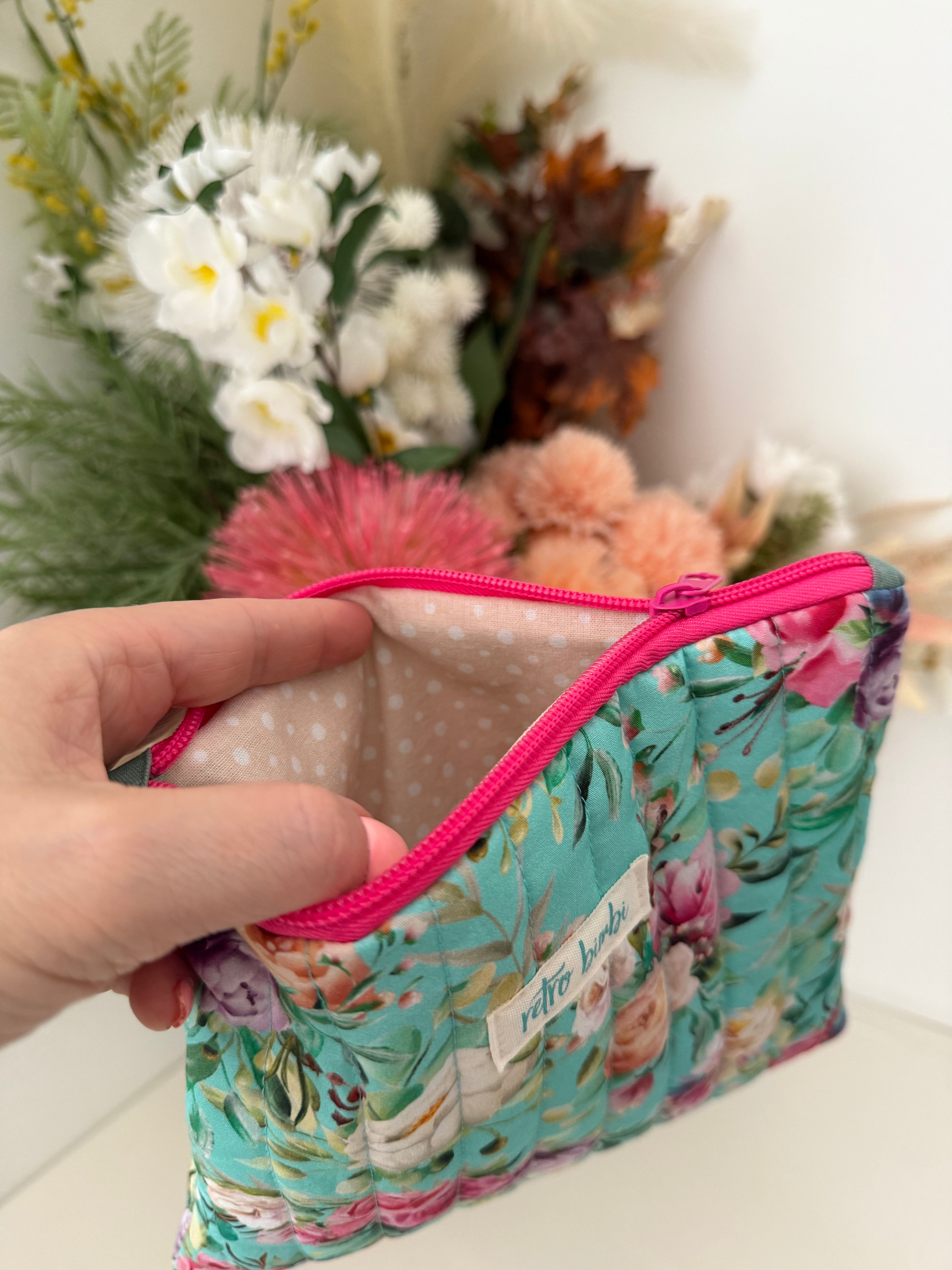 Medium Quilted Pouch - Various Designs