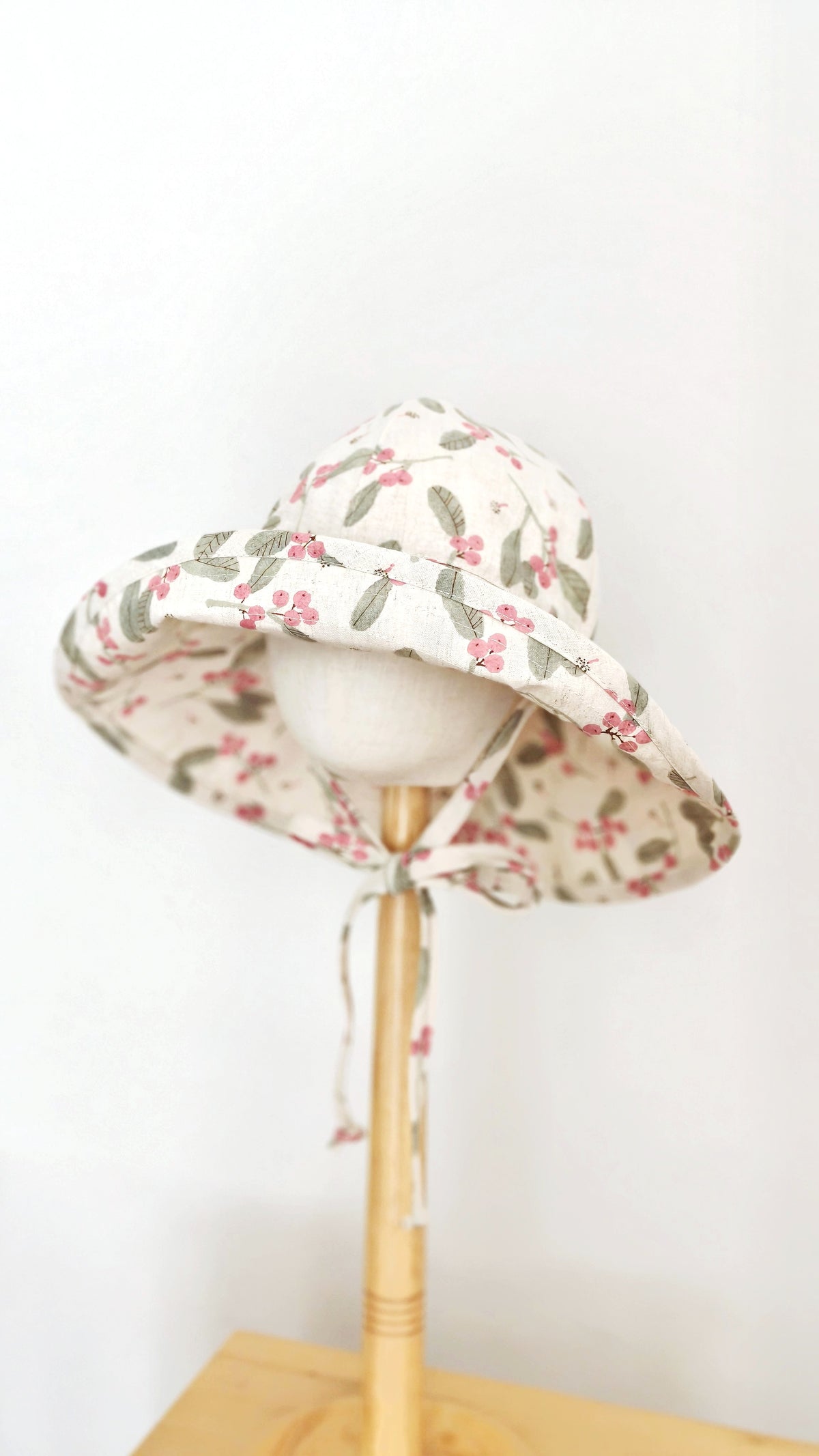 Kids Wide Brim Cotton Summer Sun Hat, Kids Floral Summer Hat