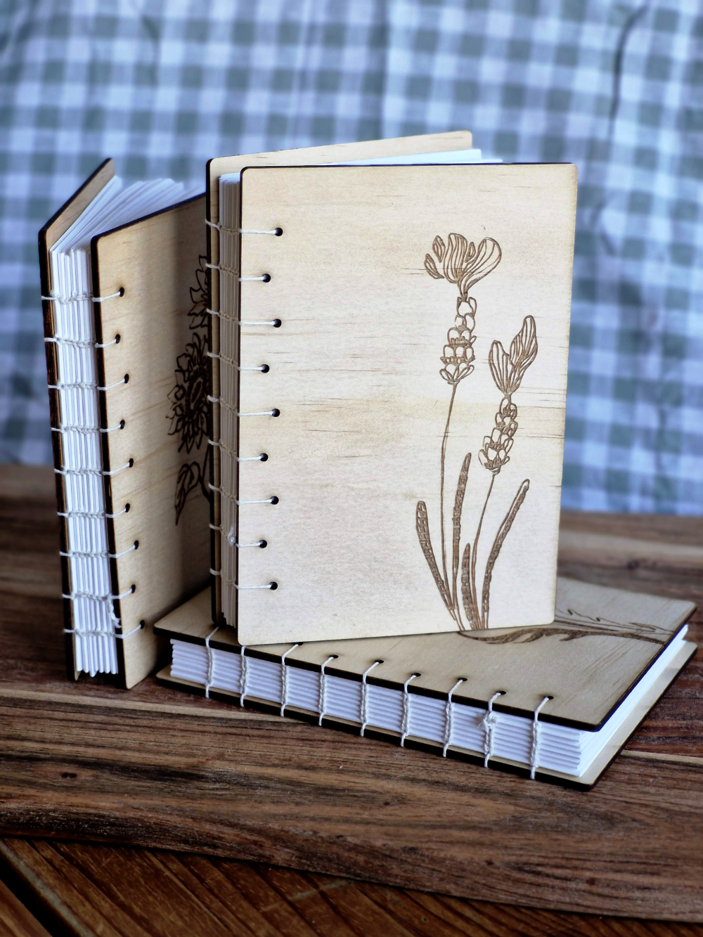 Wooden Handbound sketch book