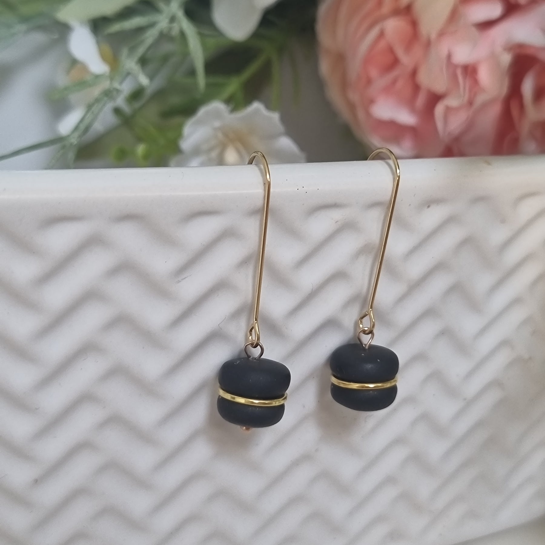 Goldren Black Dangles