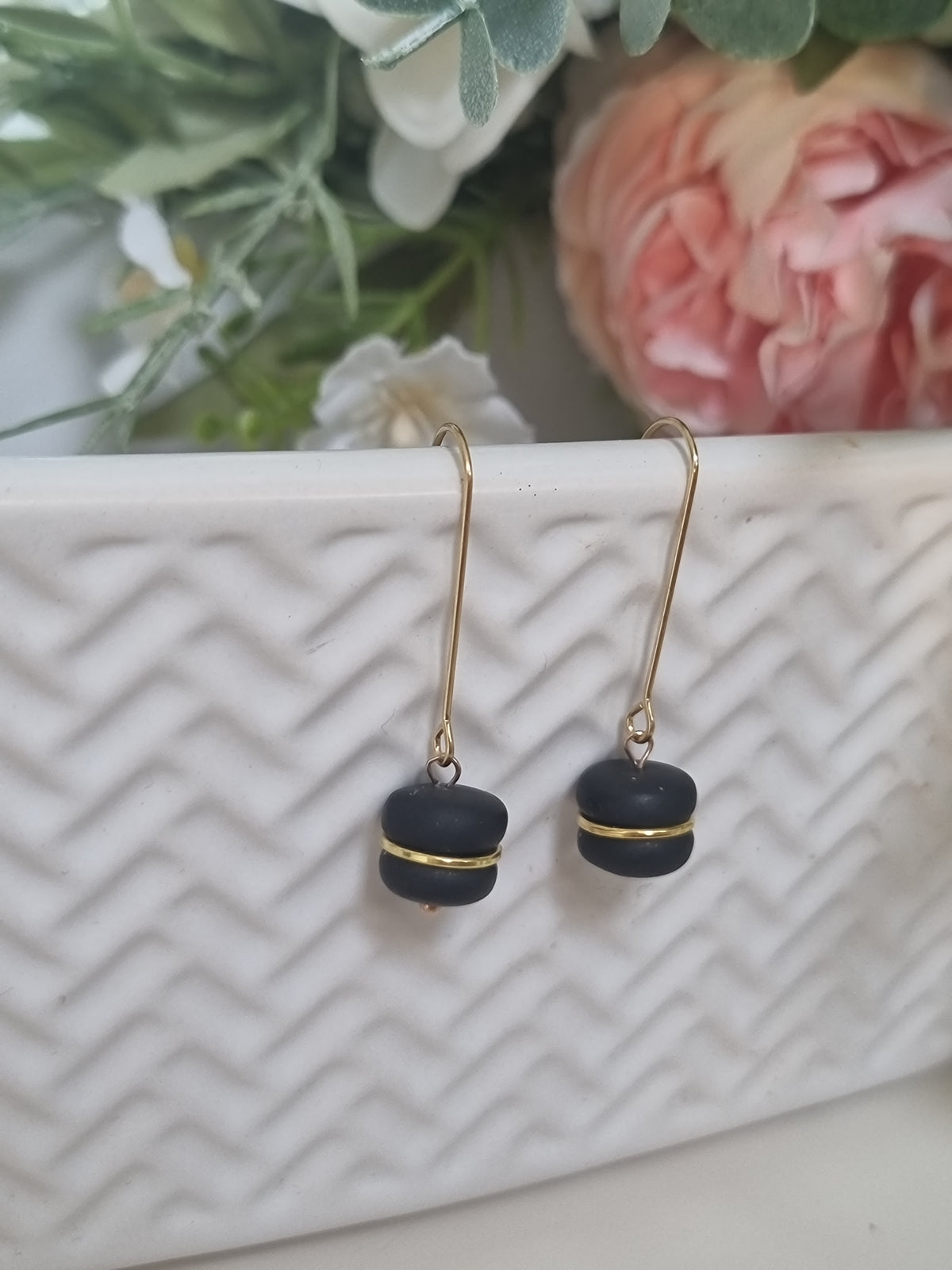 Goldren Black Dangles