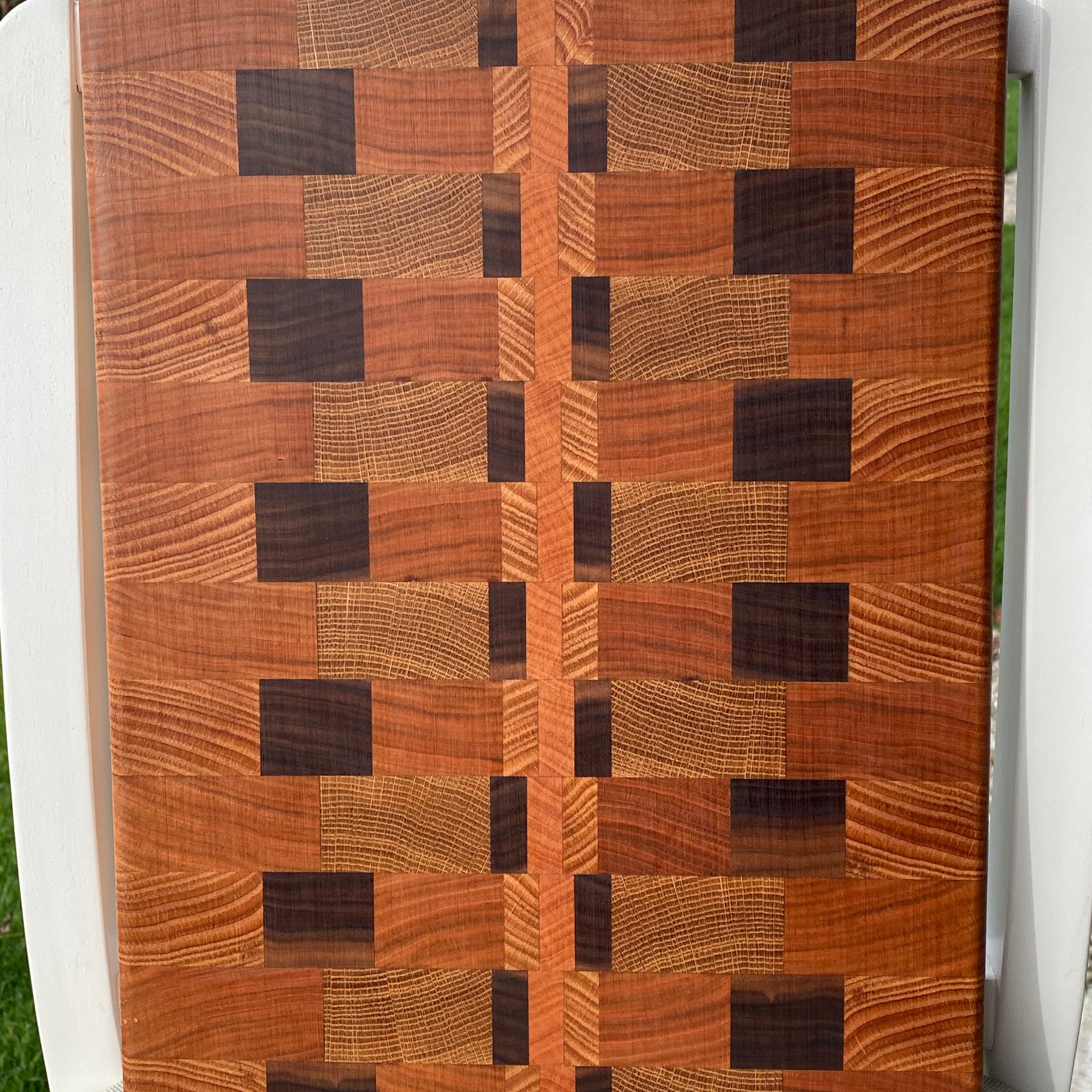 Artisan End-Grain Chopping Board – Cherry & Black Walnut