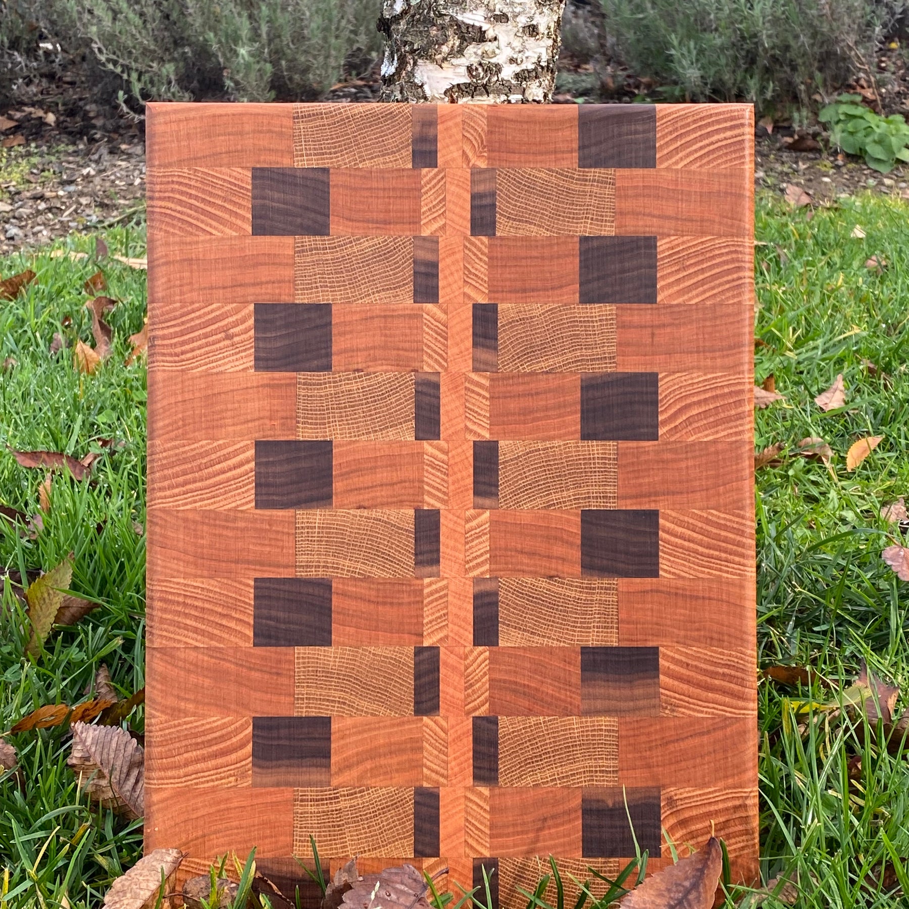 Artisan End-Grain Chopping Board – Cherry & Black Walnut