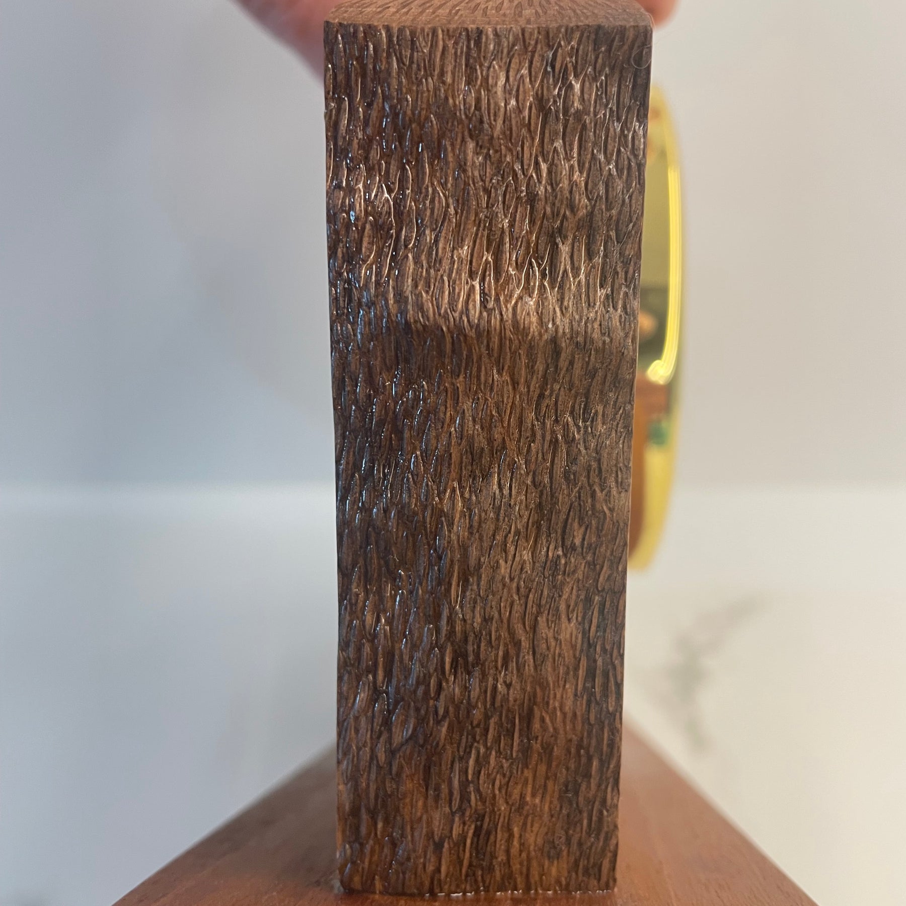 Silky Oak Desk Clock