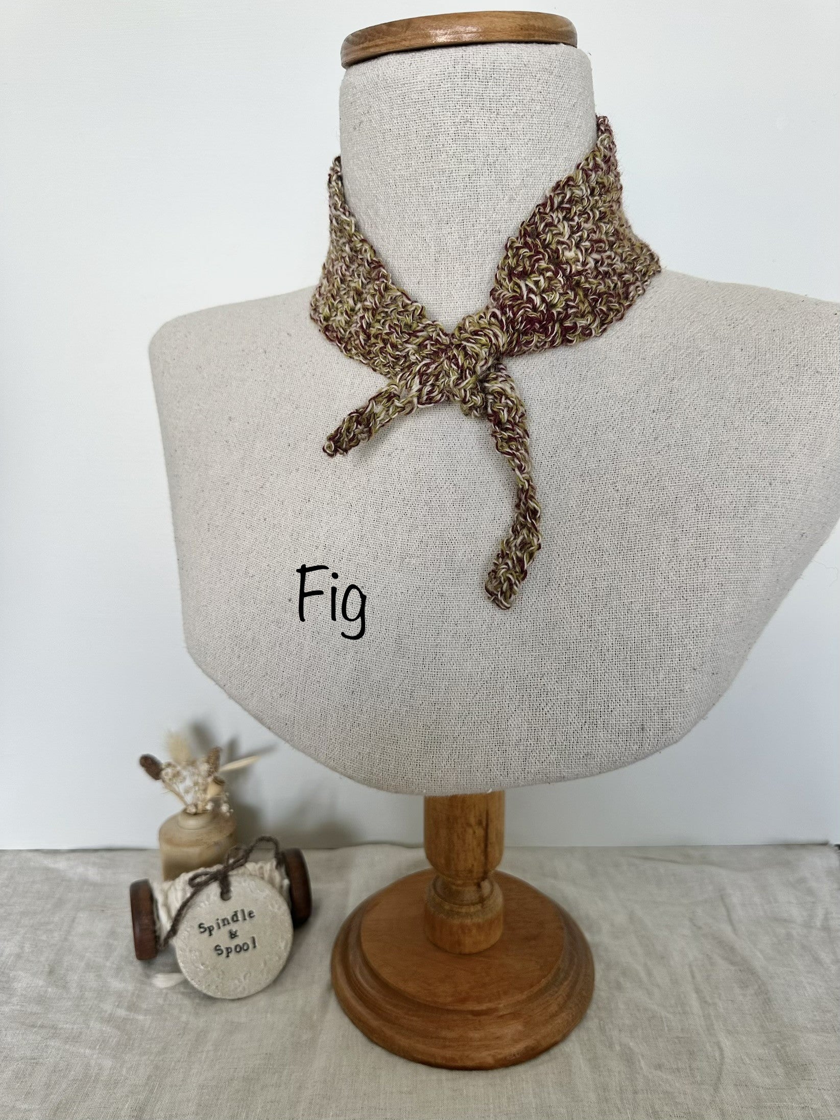 Handspun Crocheted Hair & Neck Ties