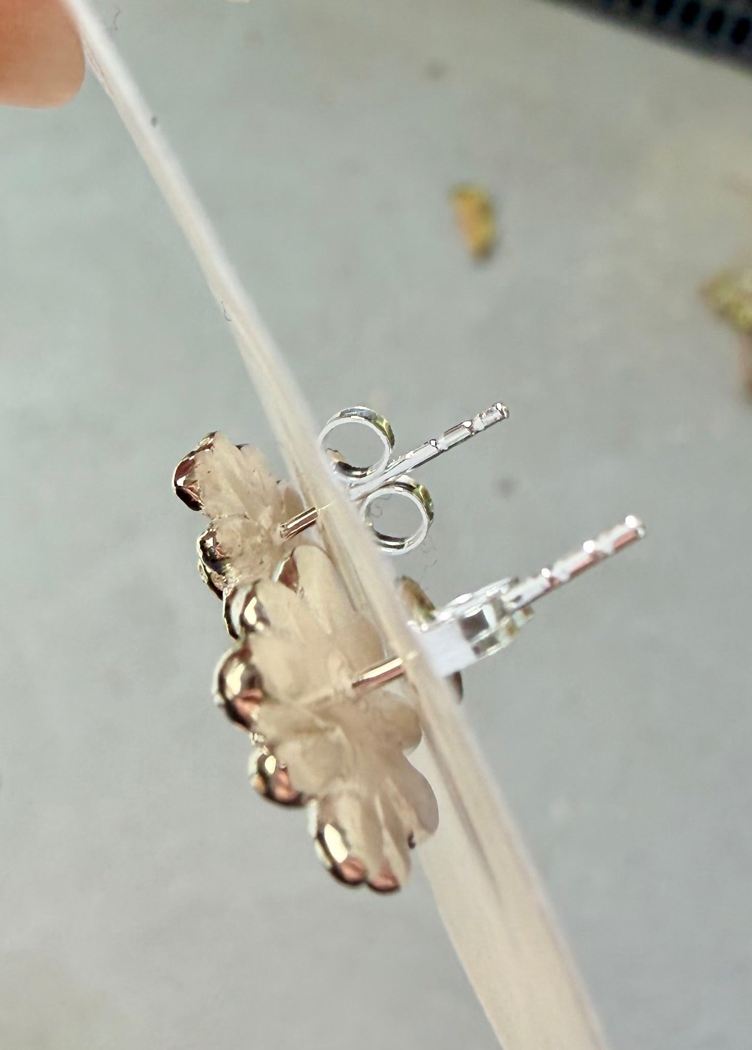 Silver Daisy Stud Earrings