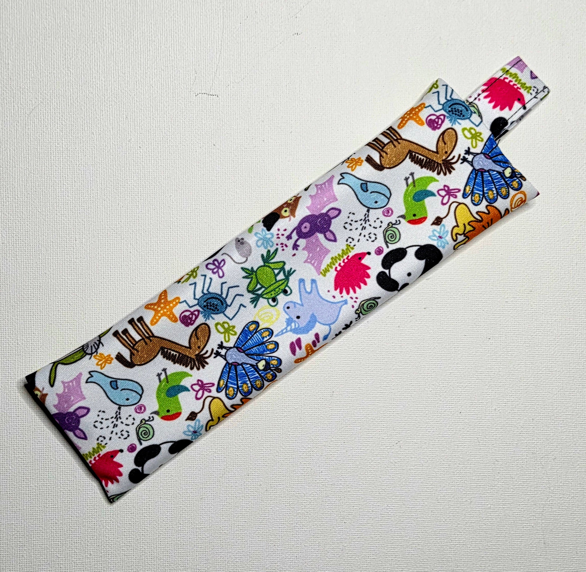 SKINNY Wet Bag, Cute Drawings Fabric, 15cms x 10cms