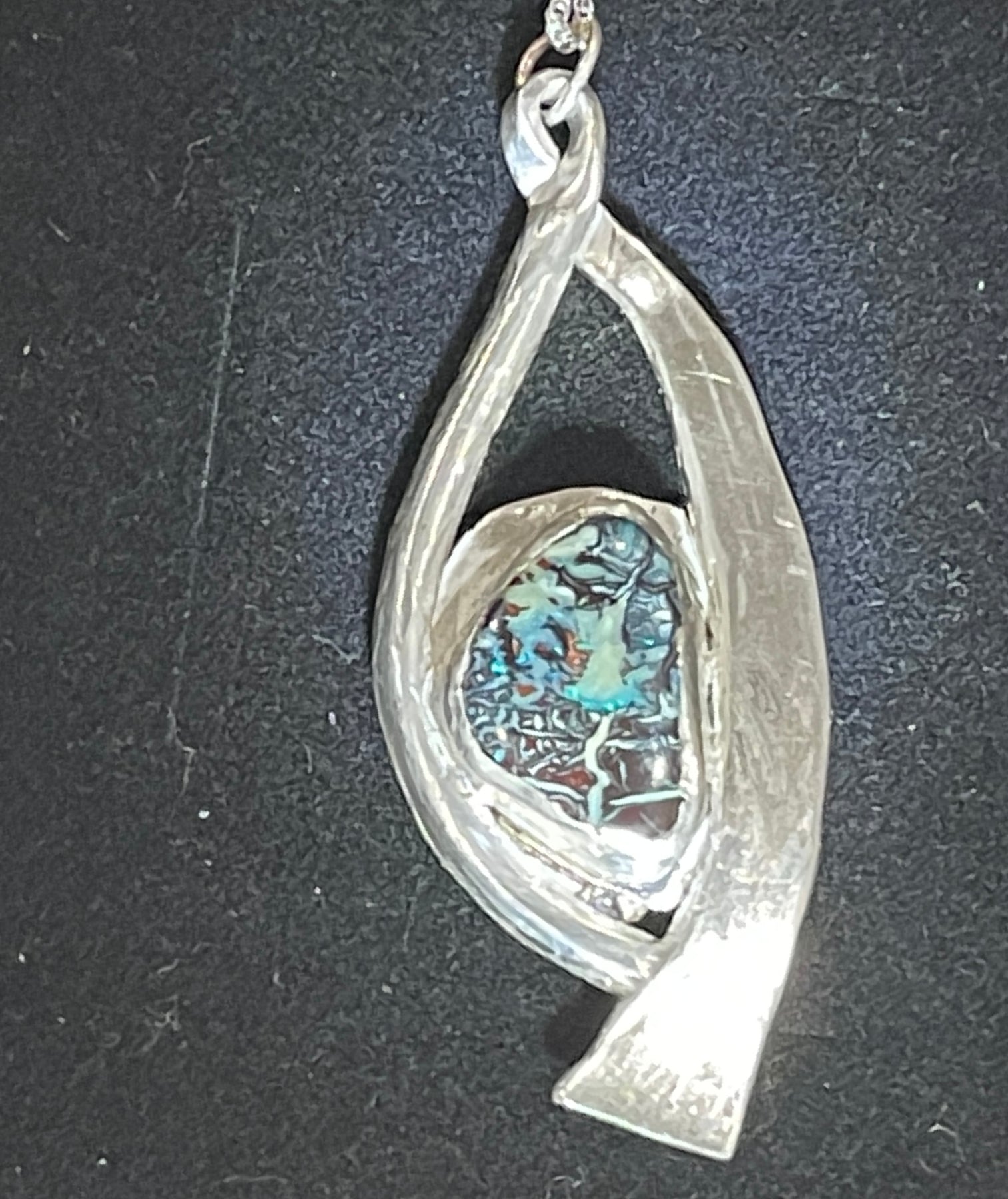 Winton Boulder Opal Pendant in 925 Silver