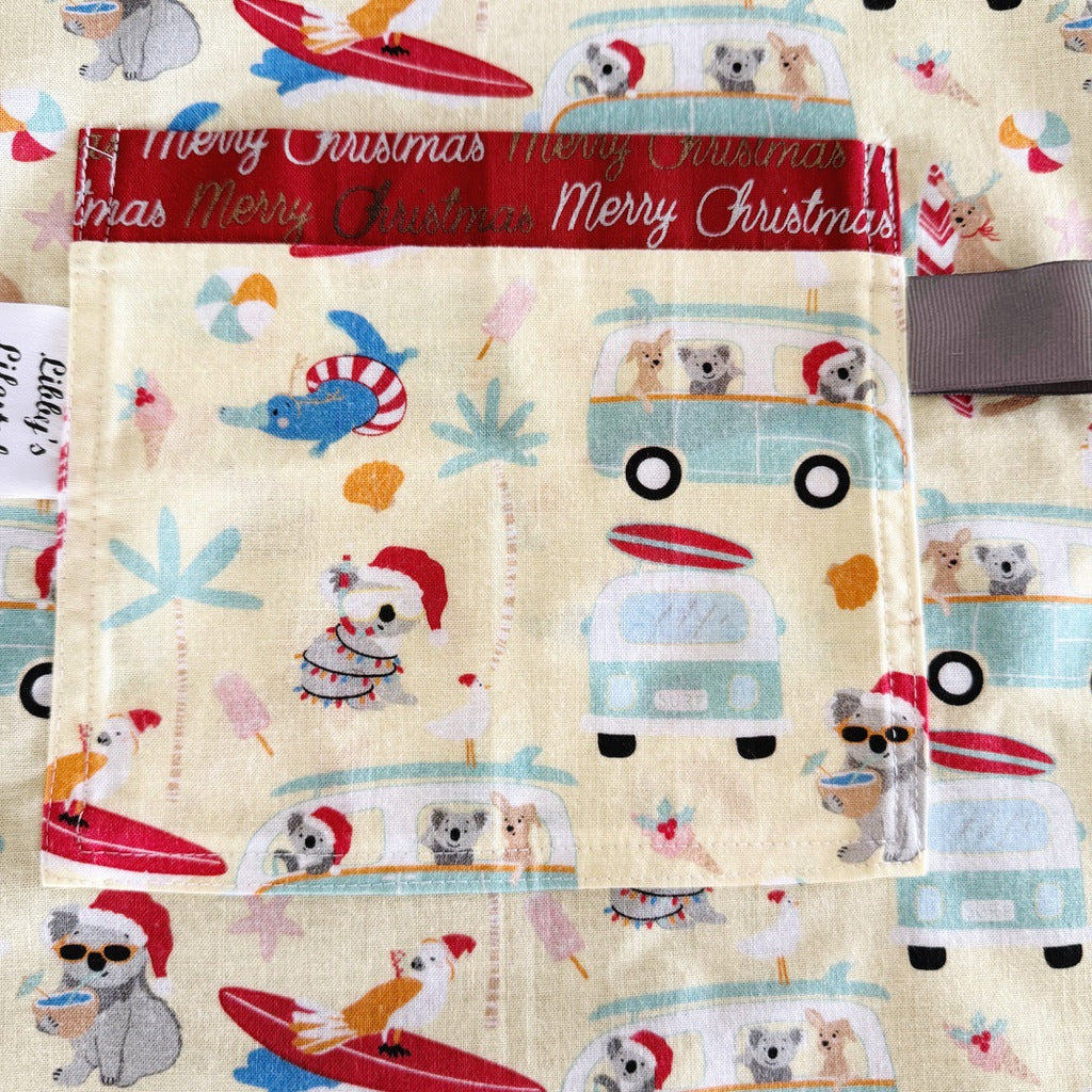 Kombis and caravans ladies' Christmas tie back apron.