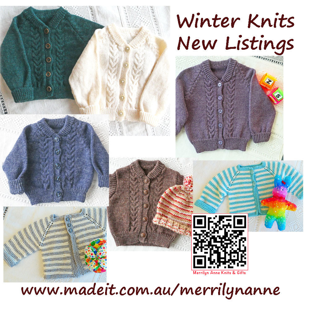 Cardigan size 1-2, handmade, wool, free shipping