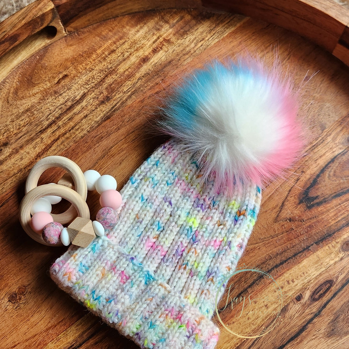 Handknit Newborn Baby Beanies