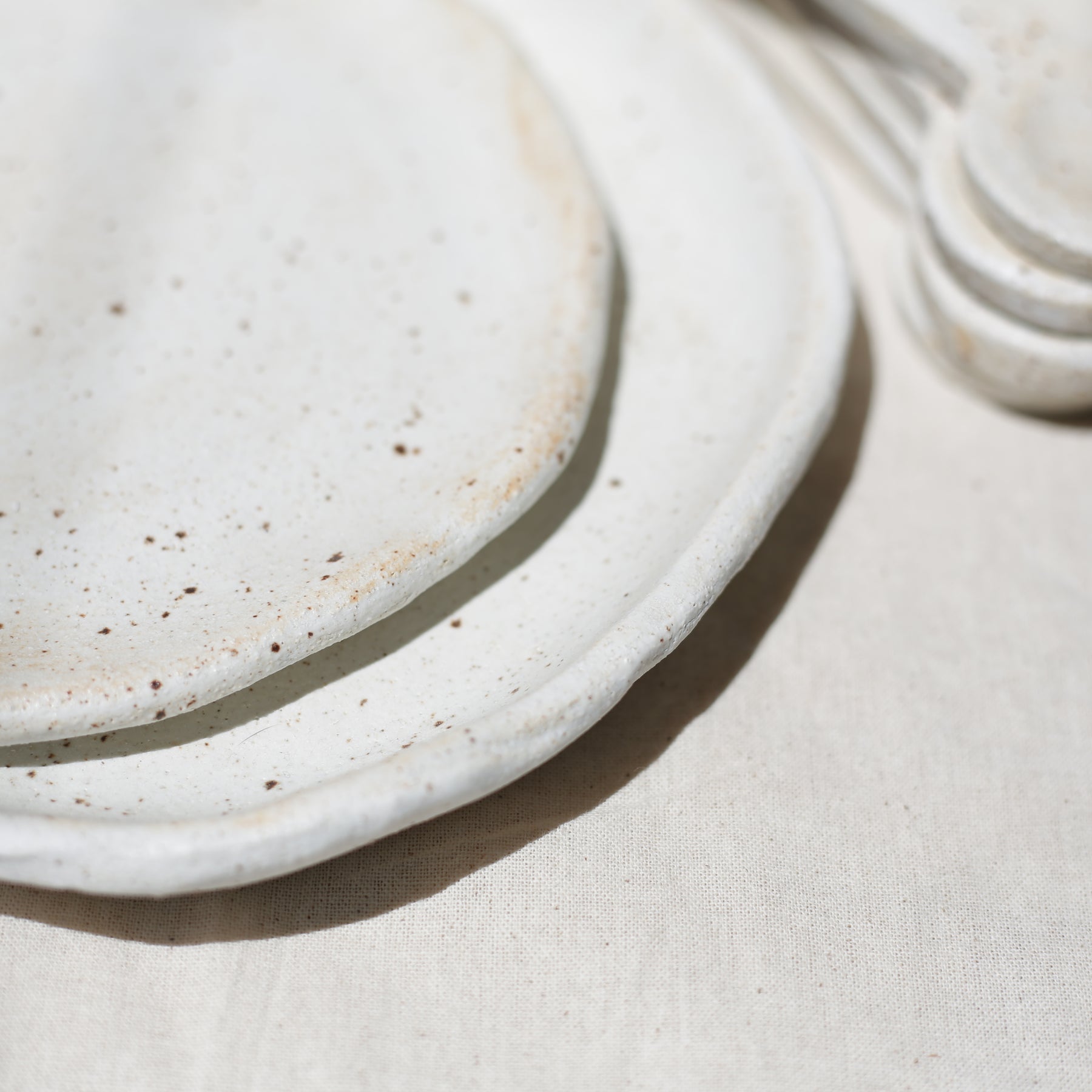 Speckled Plates & Spoons (Set)