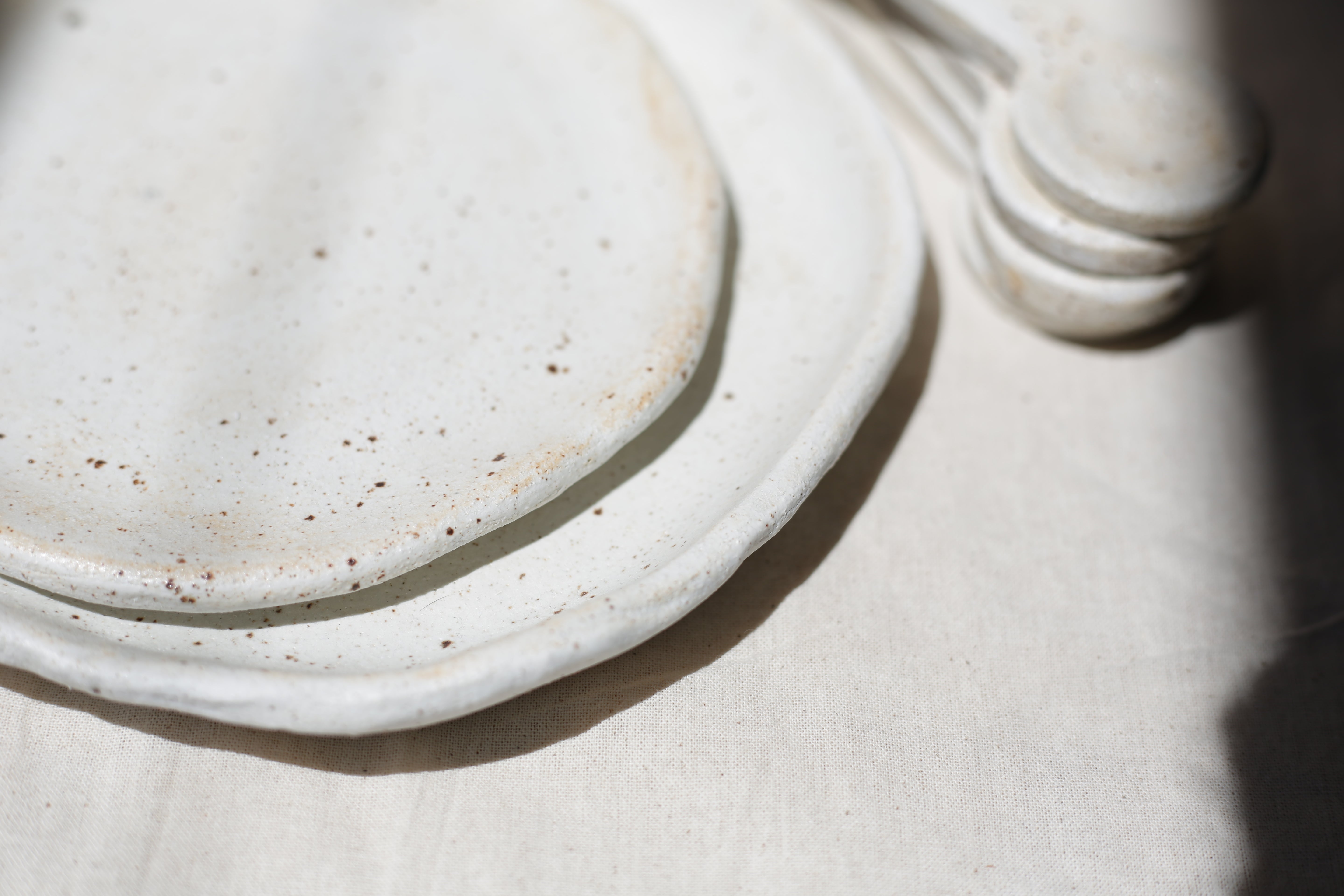 Speckled Plates & Spoons (Set)