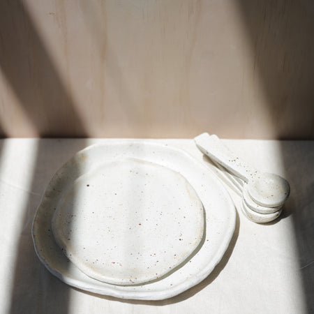 Speckled Plates & Spoons (Set)