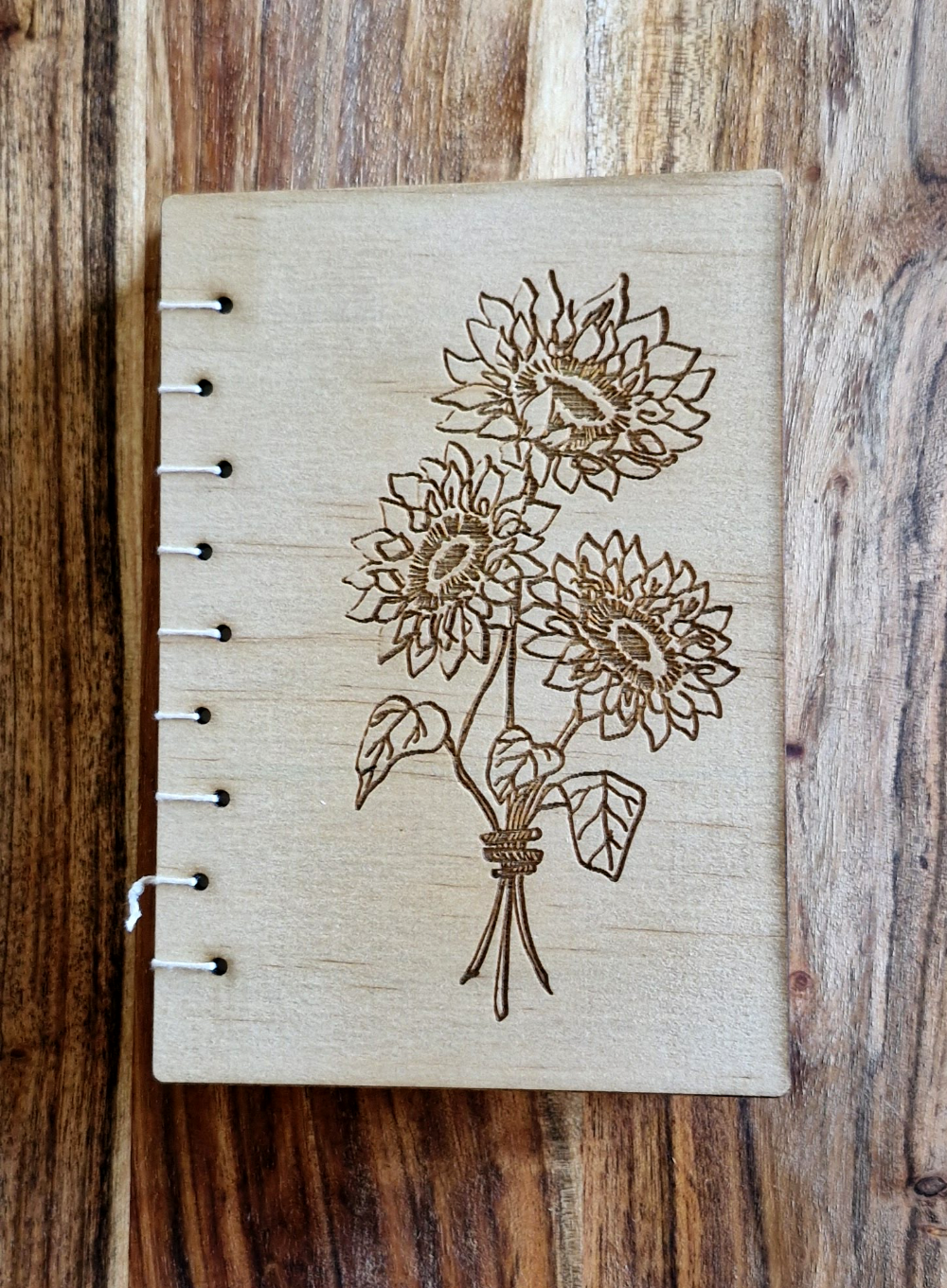 Wooden Handbound sketch book
