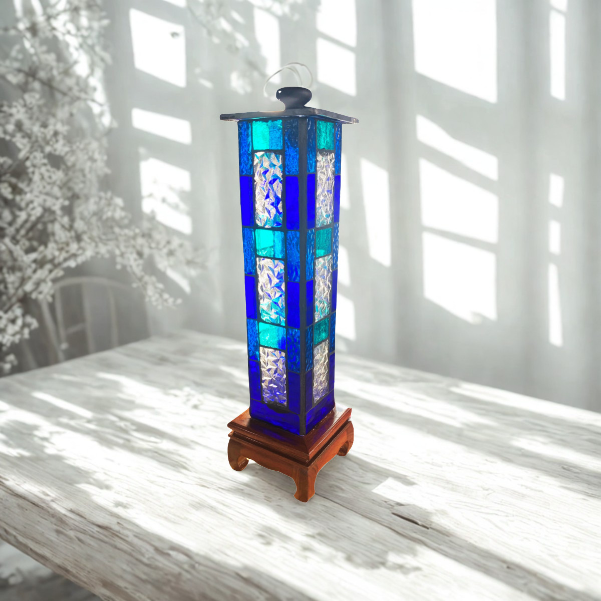 Glass Light Sculpture| Ice Tower
