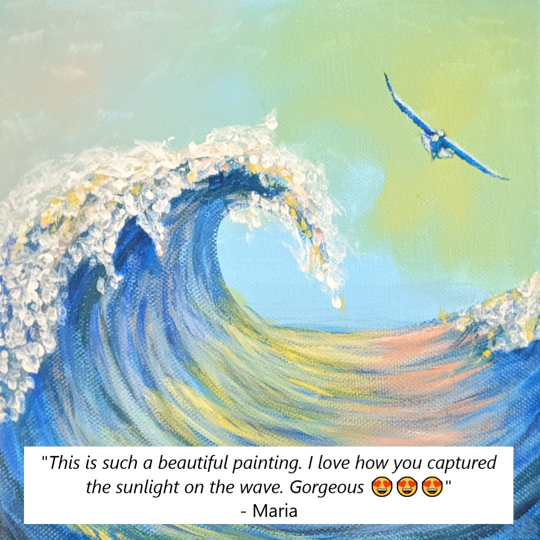 'By The Sea' Original Hand-Painted Wall Art