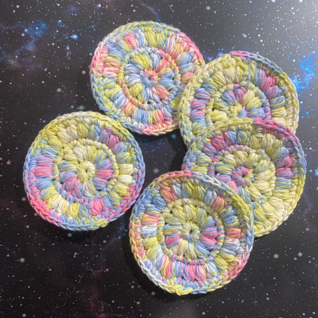 Crochet Face Scrubbies Cotton