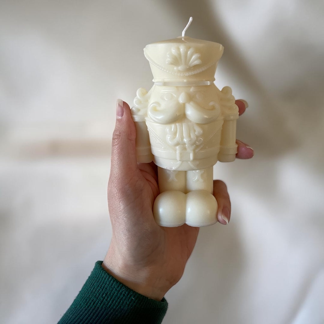 Custom Nutcracker Pillar Candle