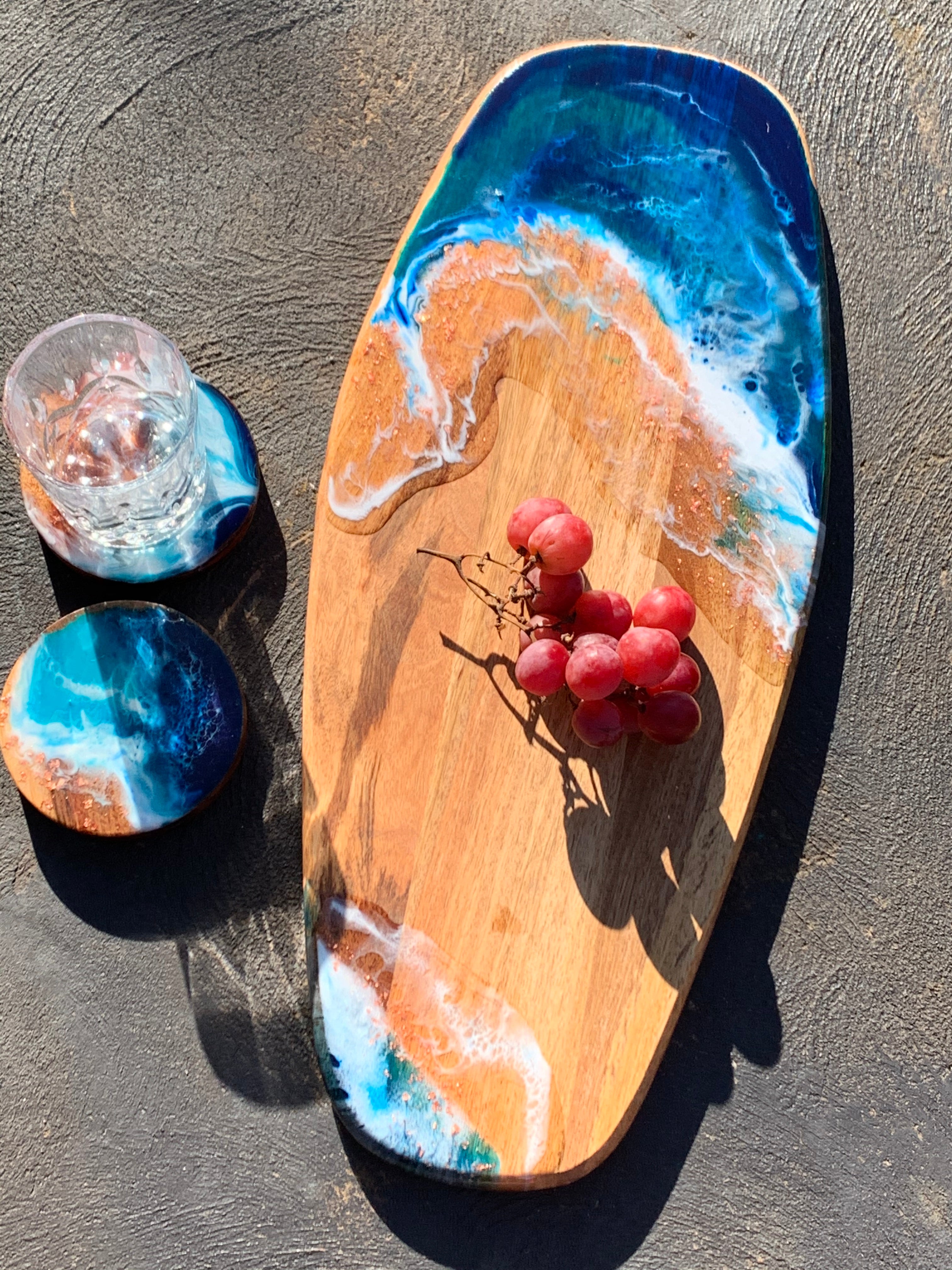Surf board | ocean board | serving board | charcuterie board | homewares