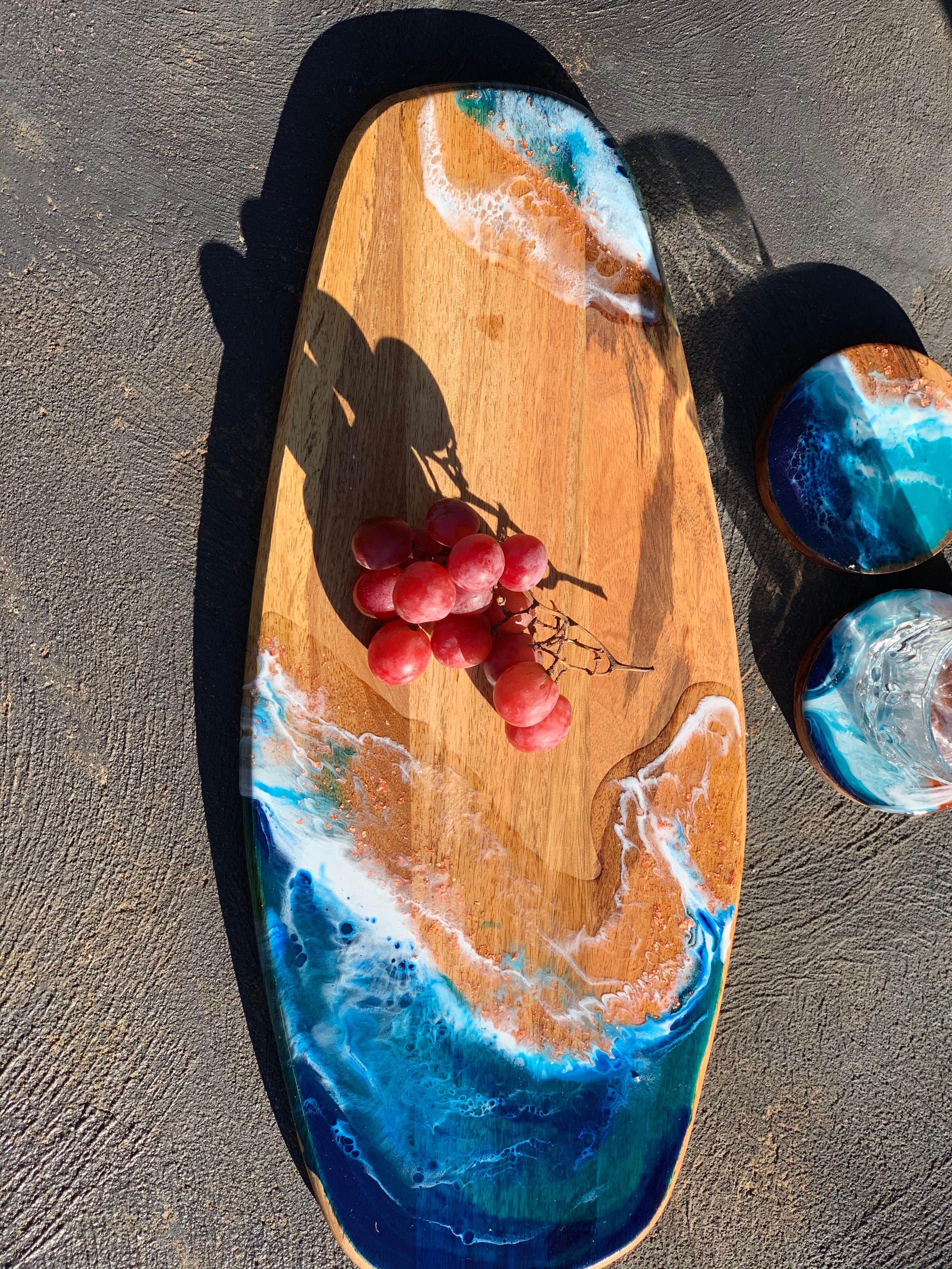 Surf board | ocean board | serving board | charcuterie board | homewares