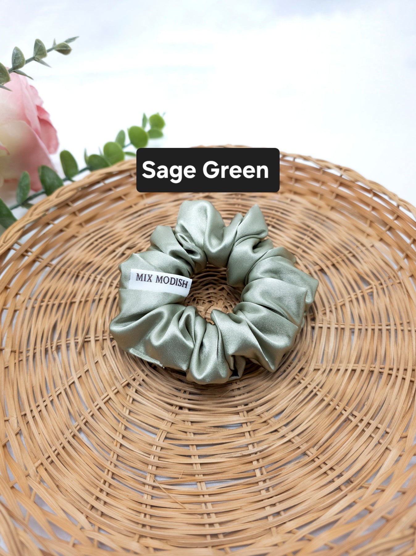 Regular Satin Scrunchies, Handmade Hair Ties, Ponytail Bands