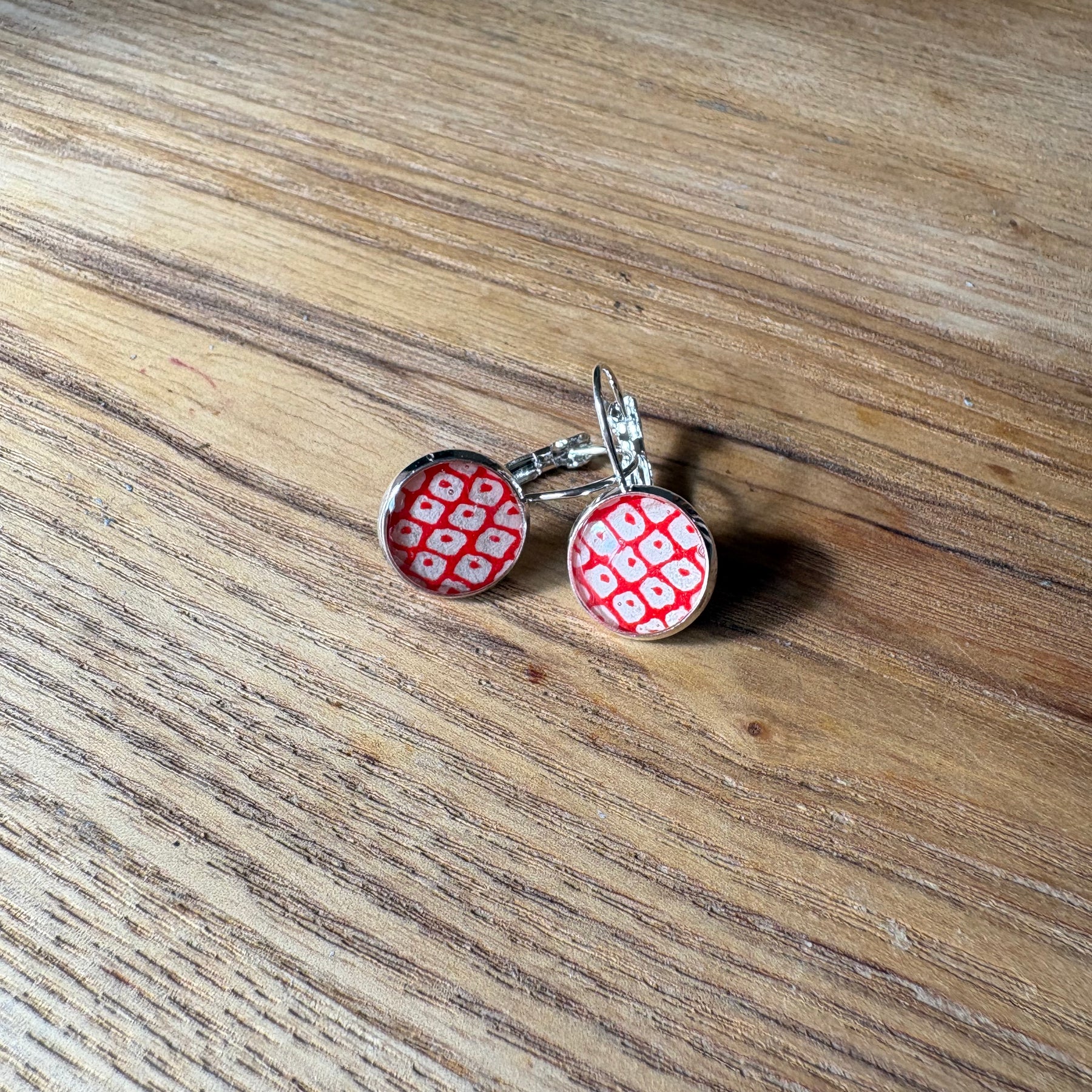 Japanese paper Resin earrings