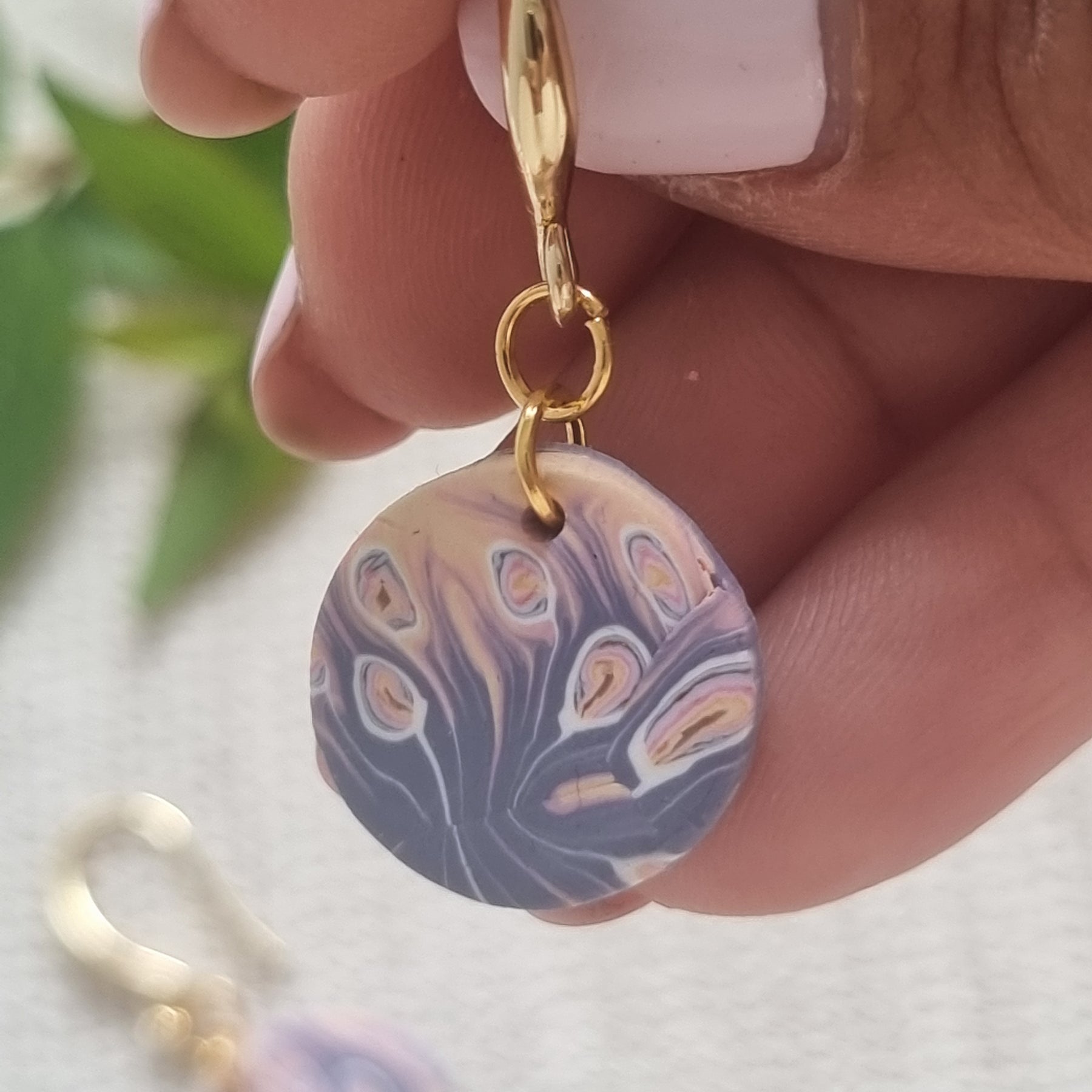 Dusky Swirl Dangle