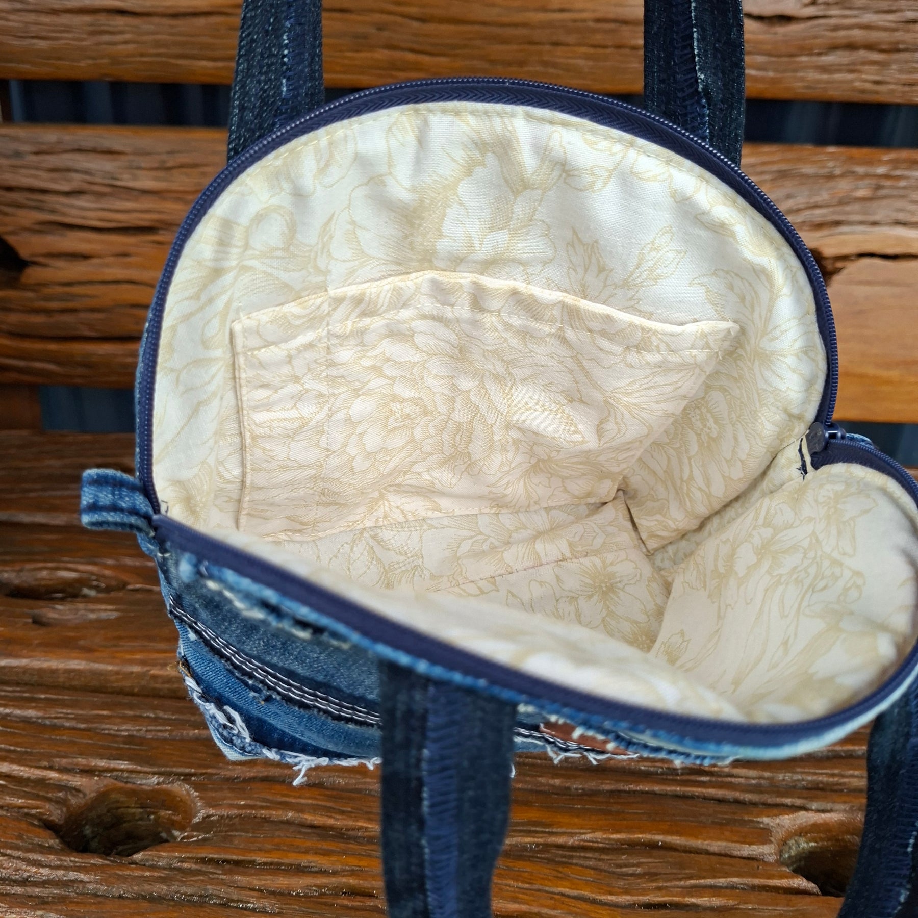 Tiny Recycled Denim Handbag