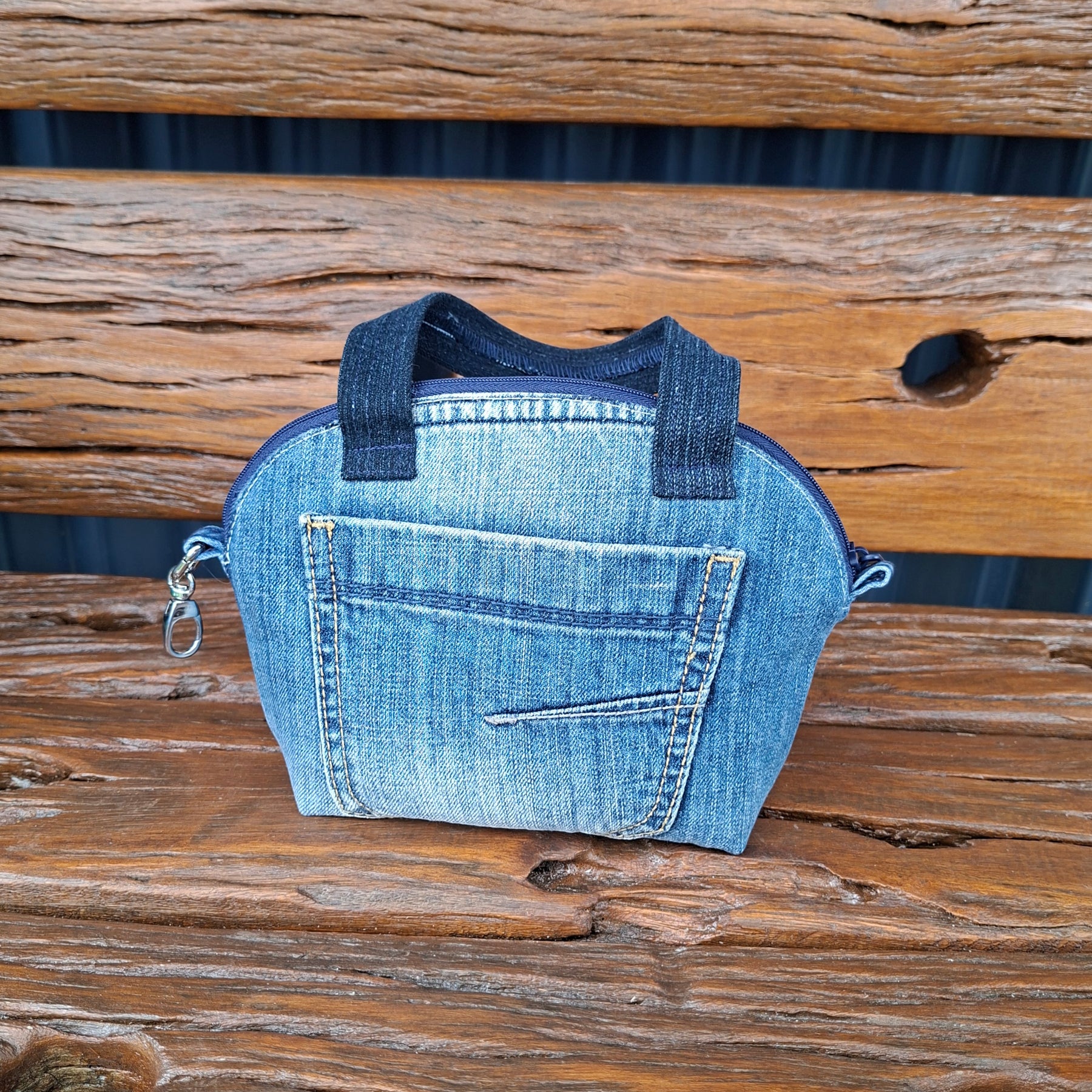 Tiny Recycled Denim Handbag