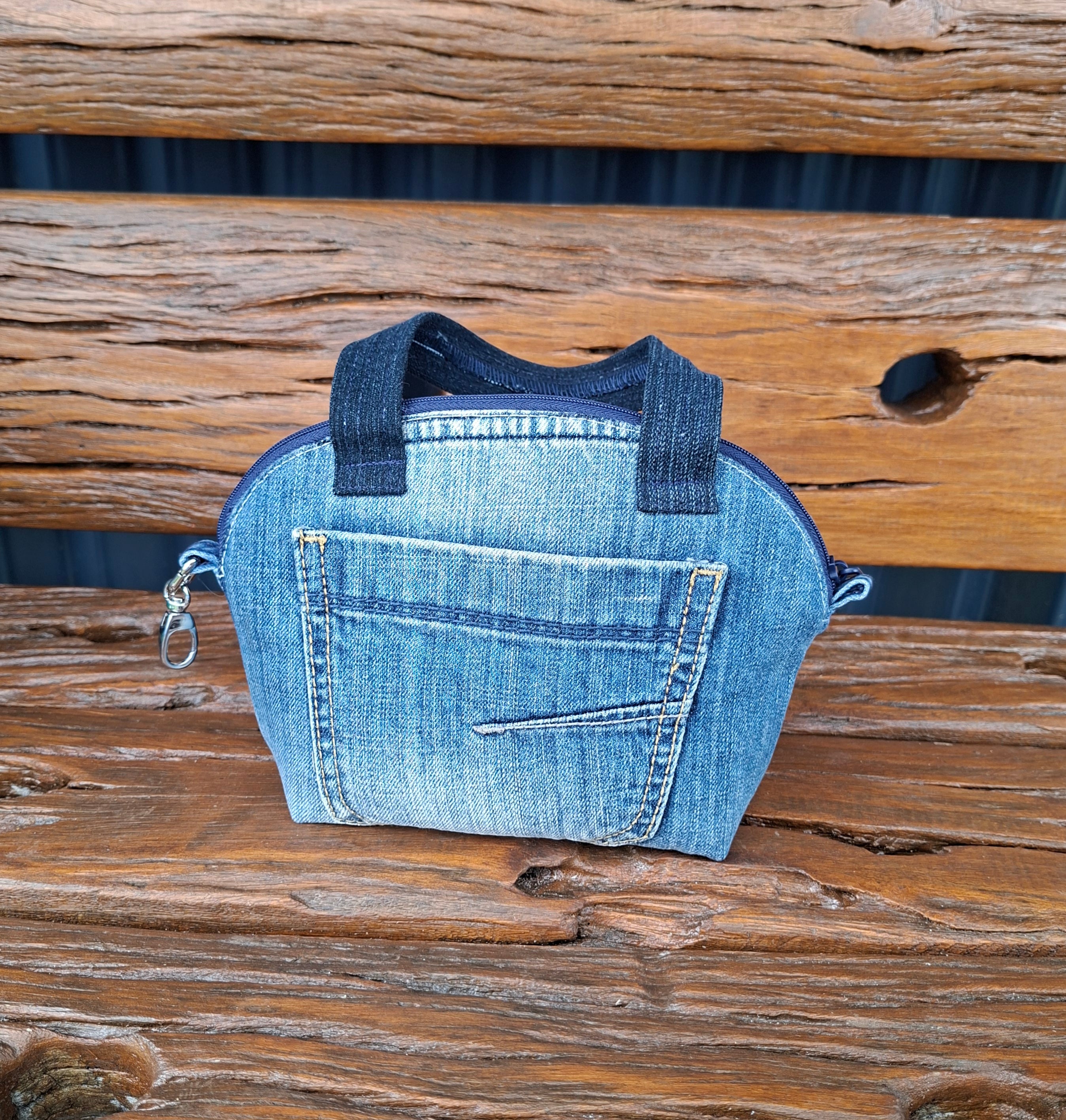 Tiny Recycled Denim Handbag
