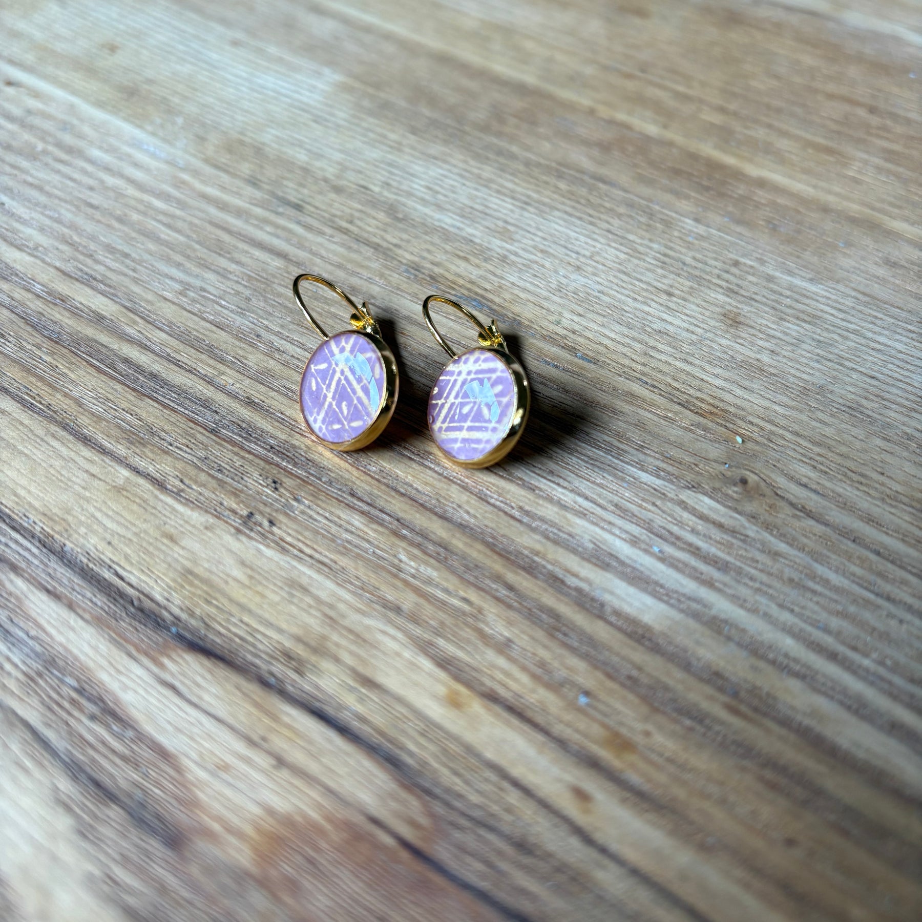 Japanese paper Resin earrings