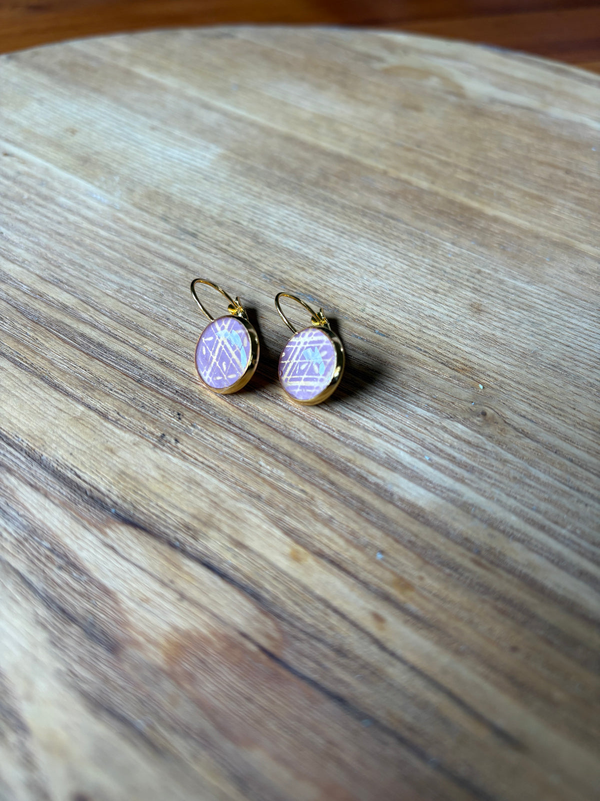 Japanese paper Resin earrings