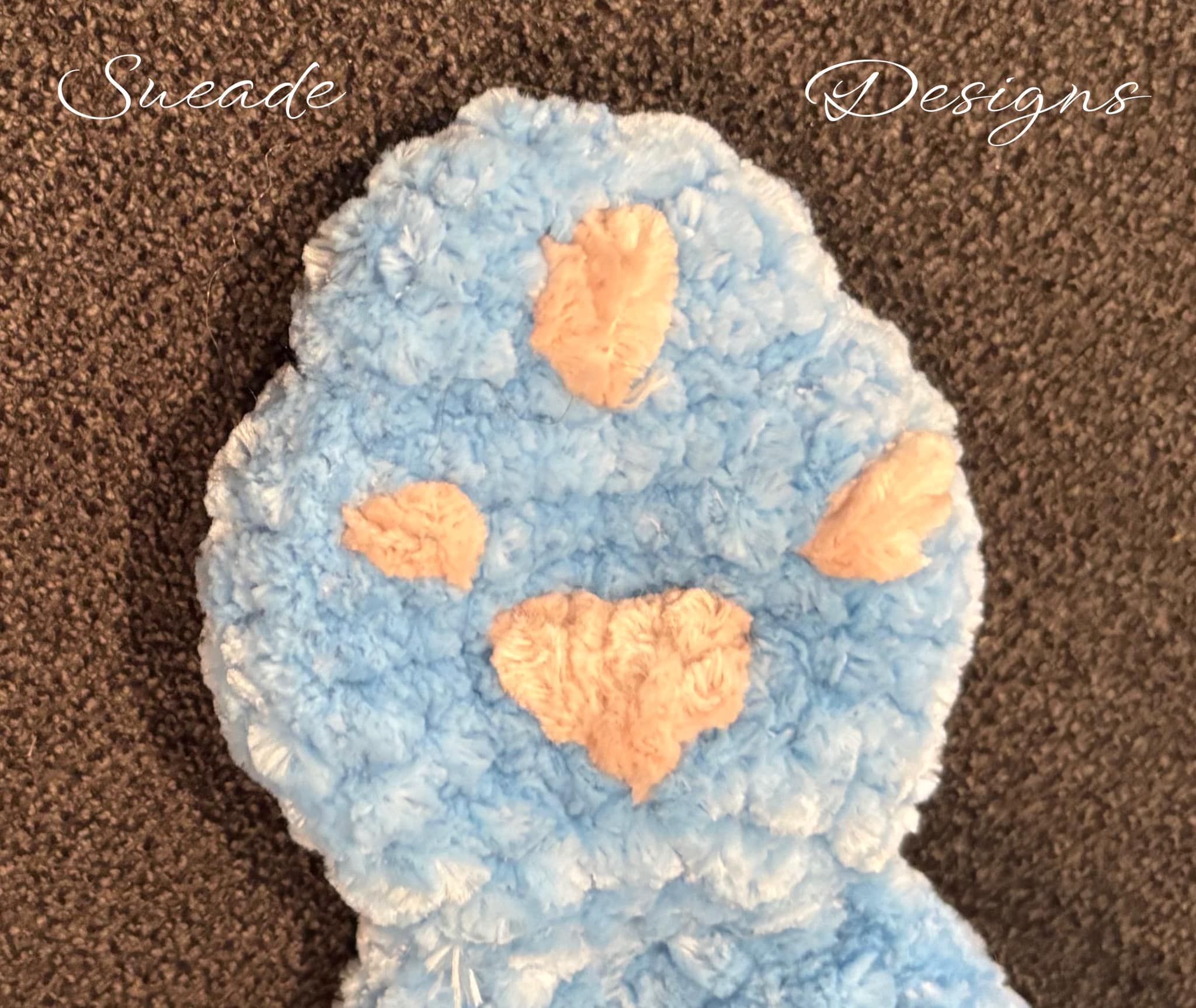 Extra Soft Crochet Baby Bear Snuggy / lovey