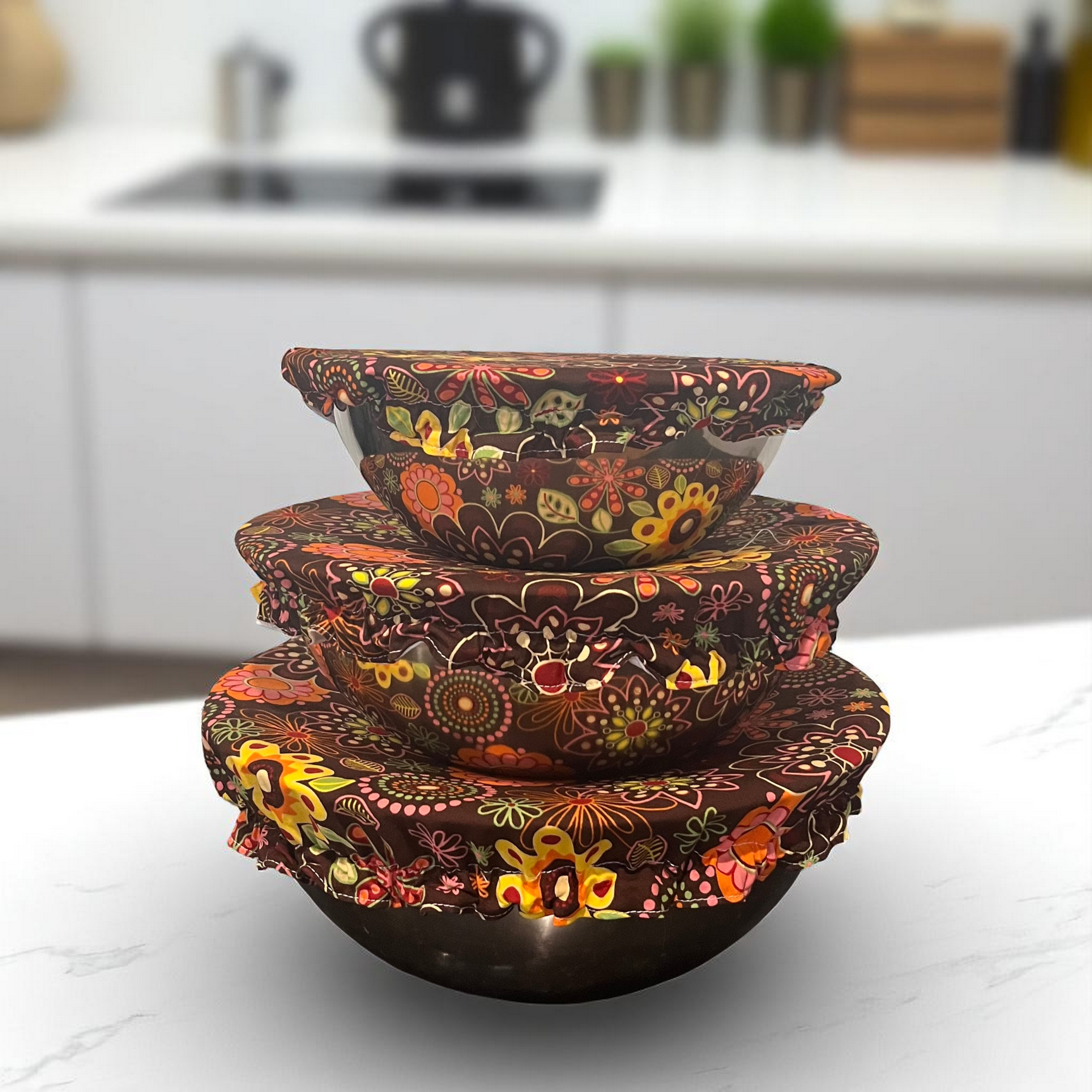 Reusable Fabric Bowl Covers – Set of 3 | Groovy Garden