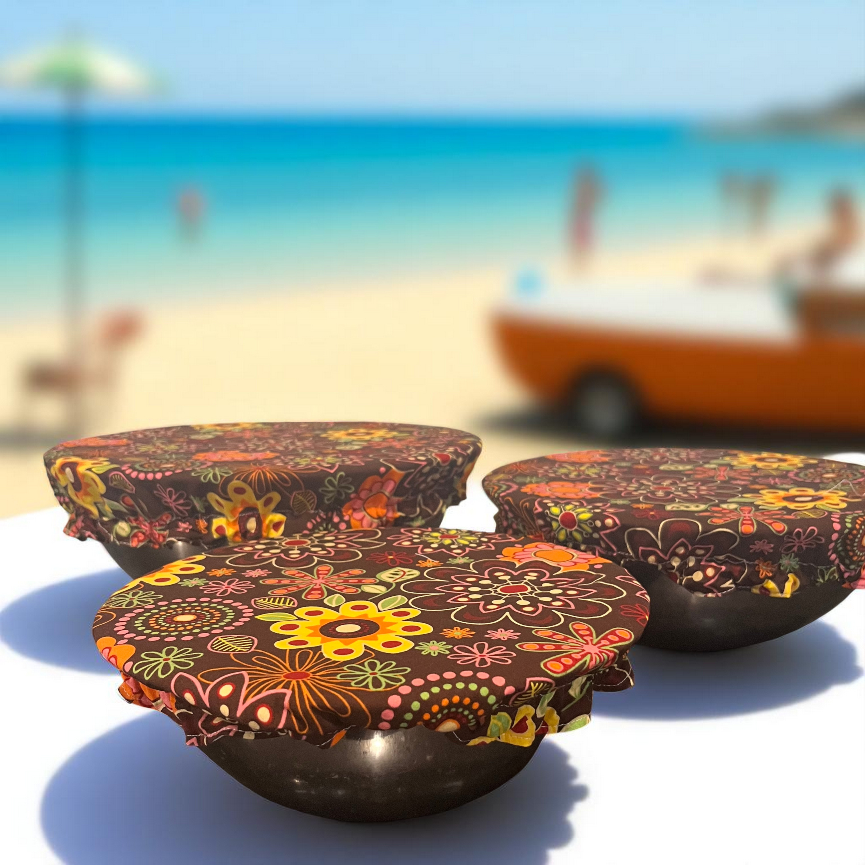 Reusable Fabric Bowl Covers – Set of 3 | Groovy Garden