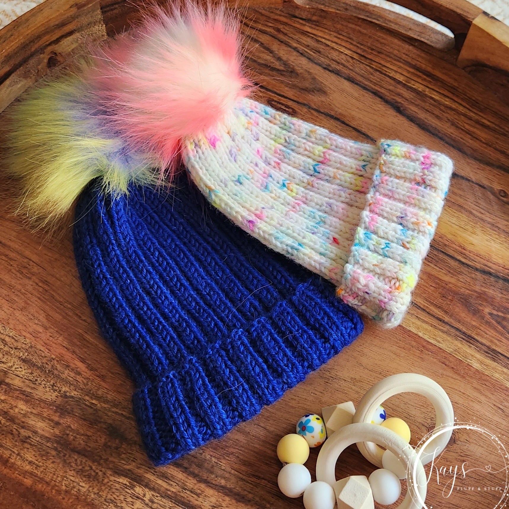 Handknit Newborn Baby Beanies