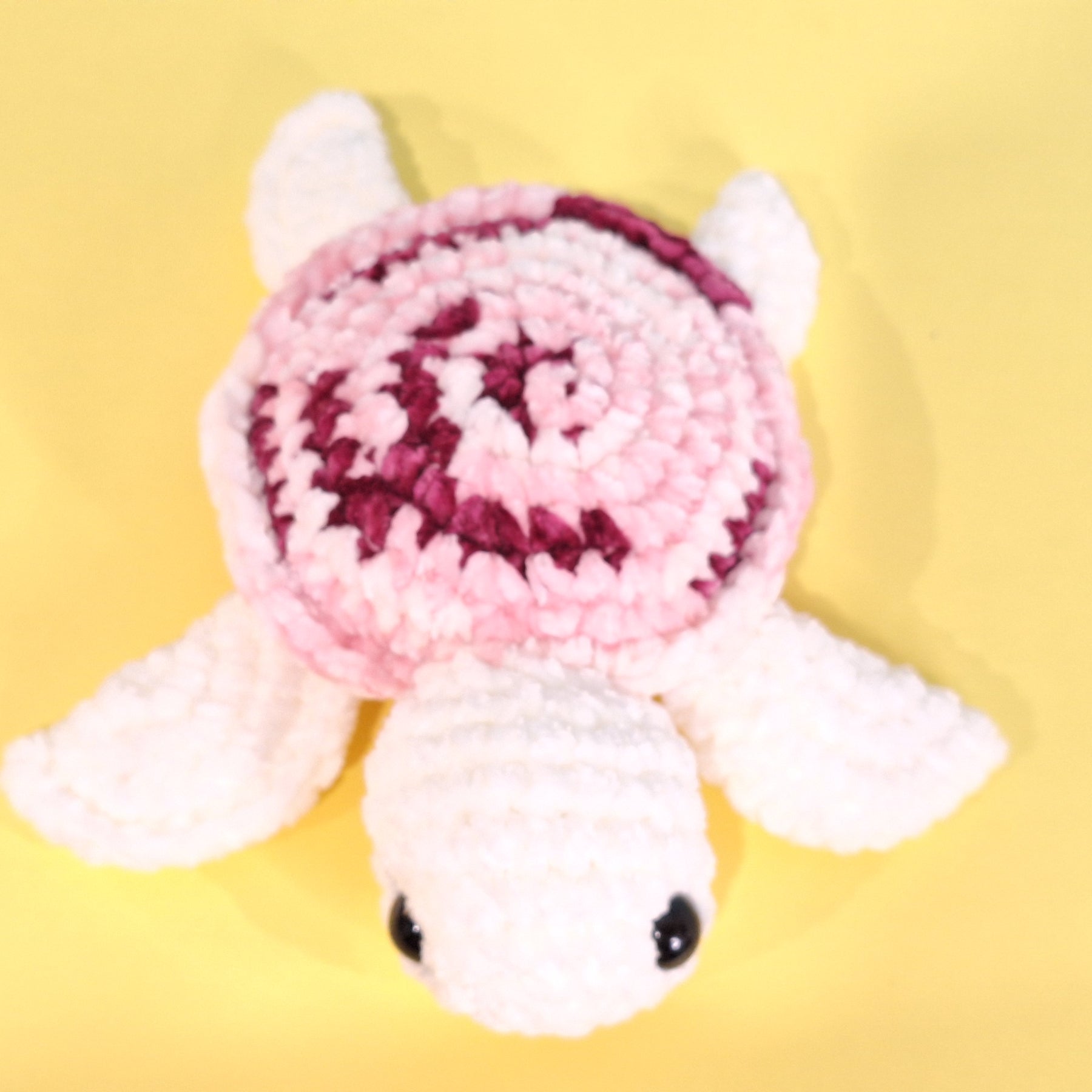 Hand made crocheted velvet Sea Turtle