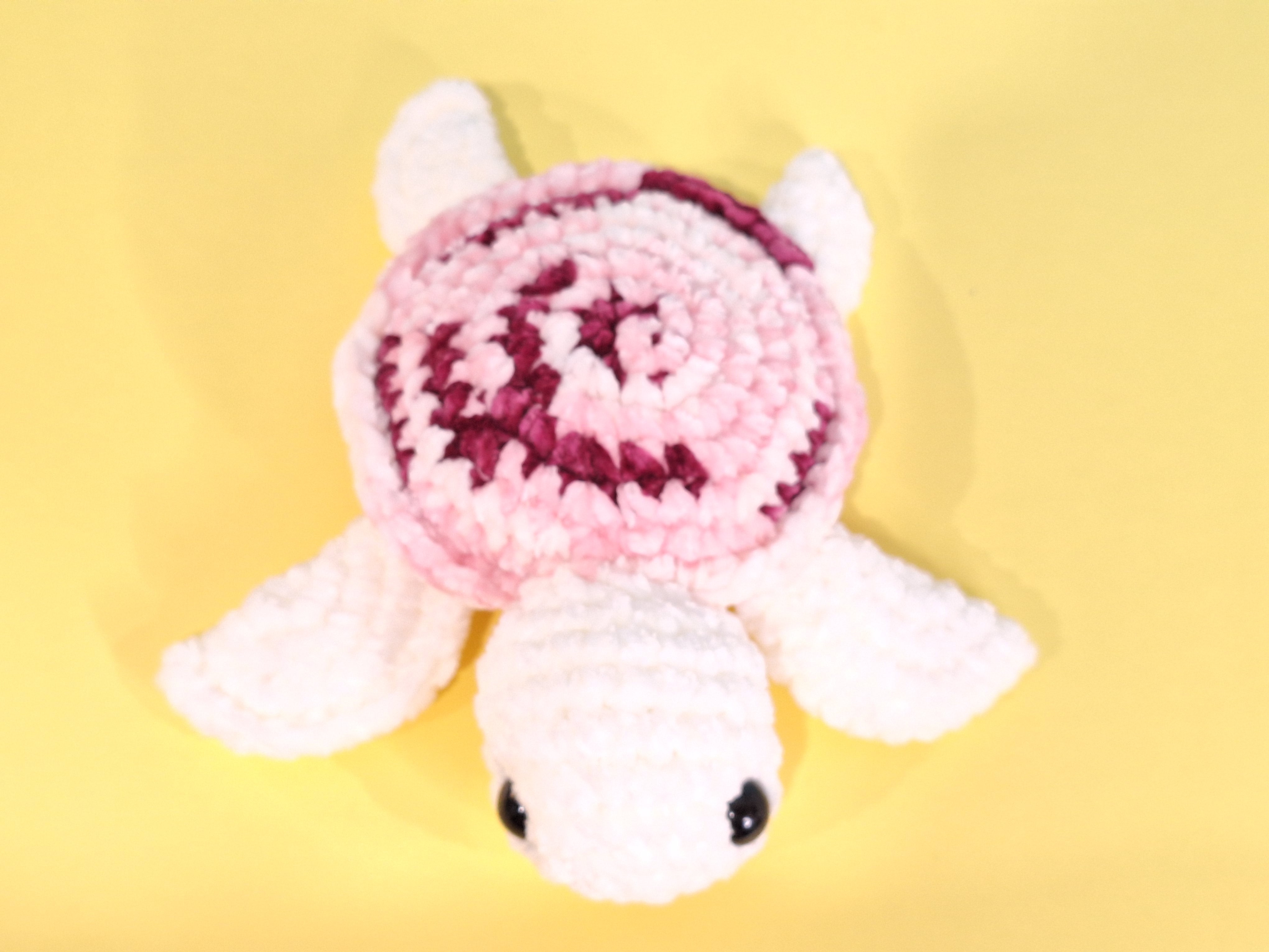 Hand made crocheted velvet Sea Turtle