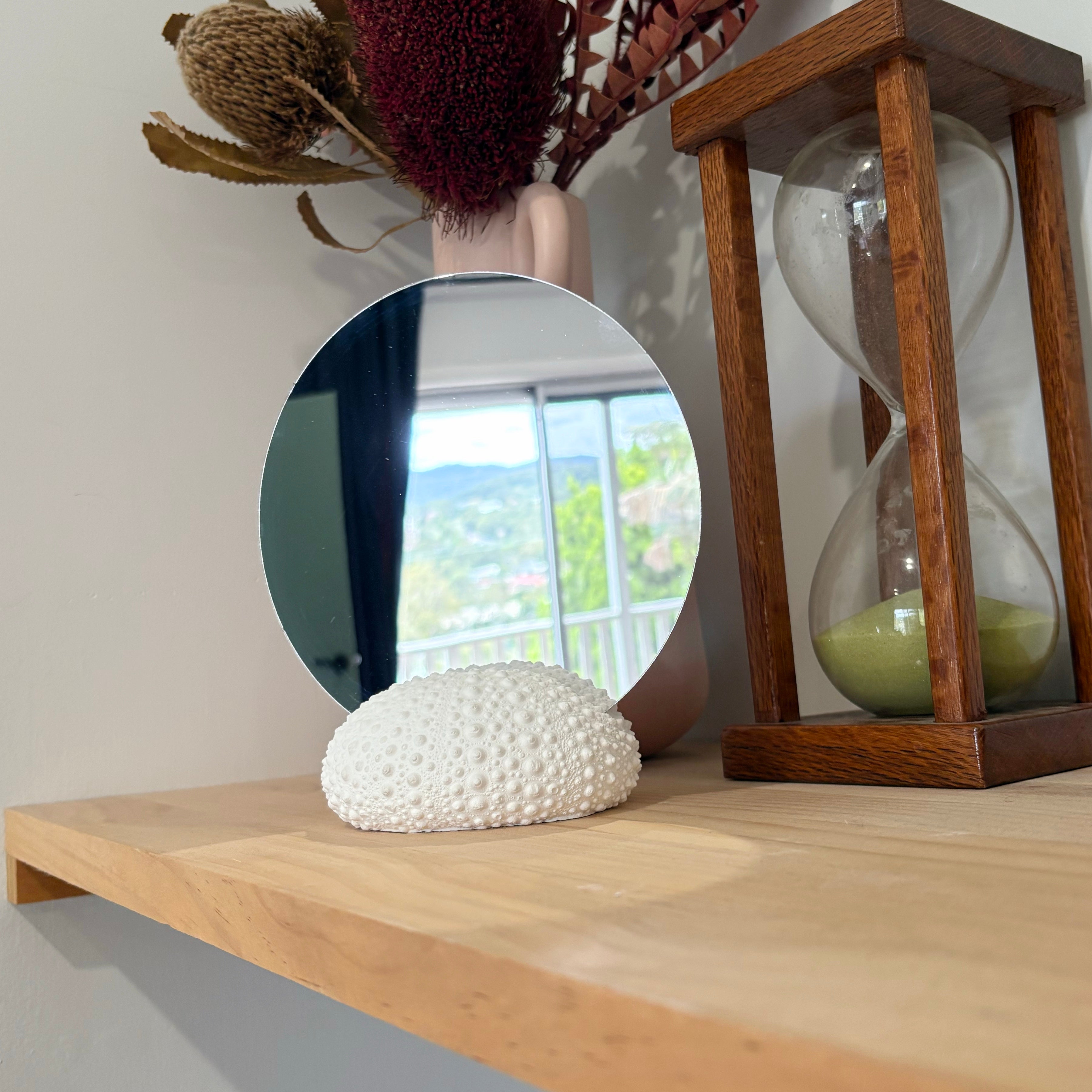 Large sea urchin photo/sign holder - eco resin