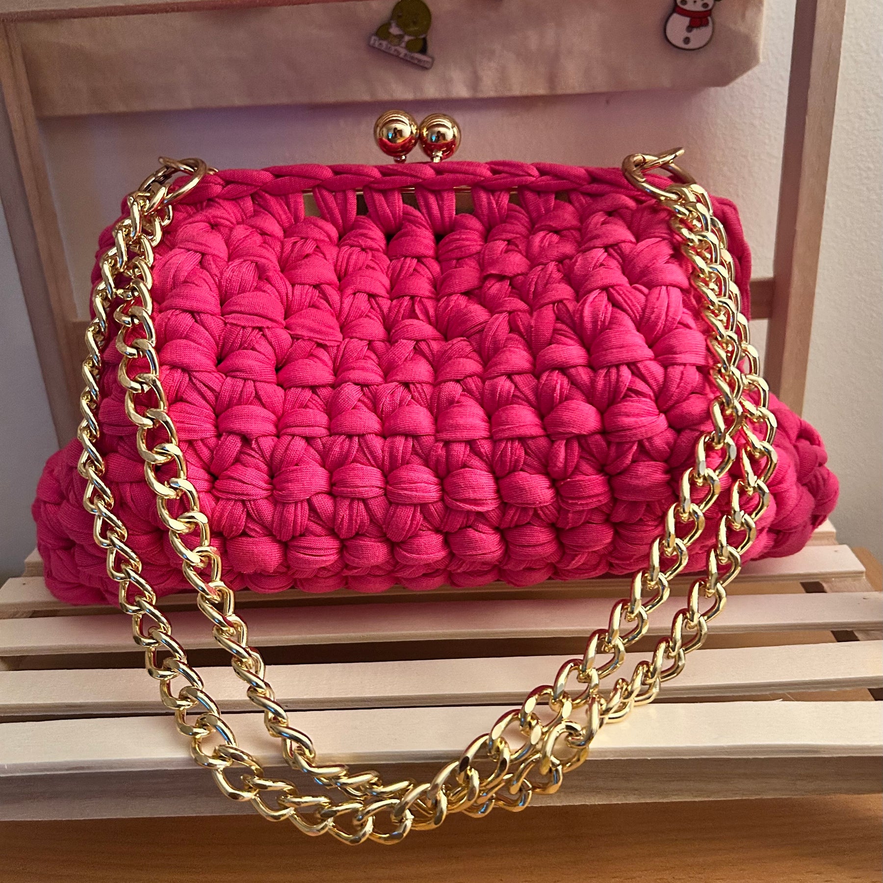Rose clutch bag