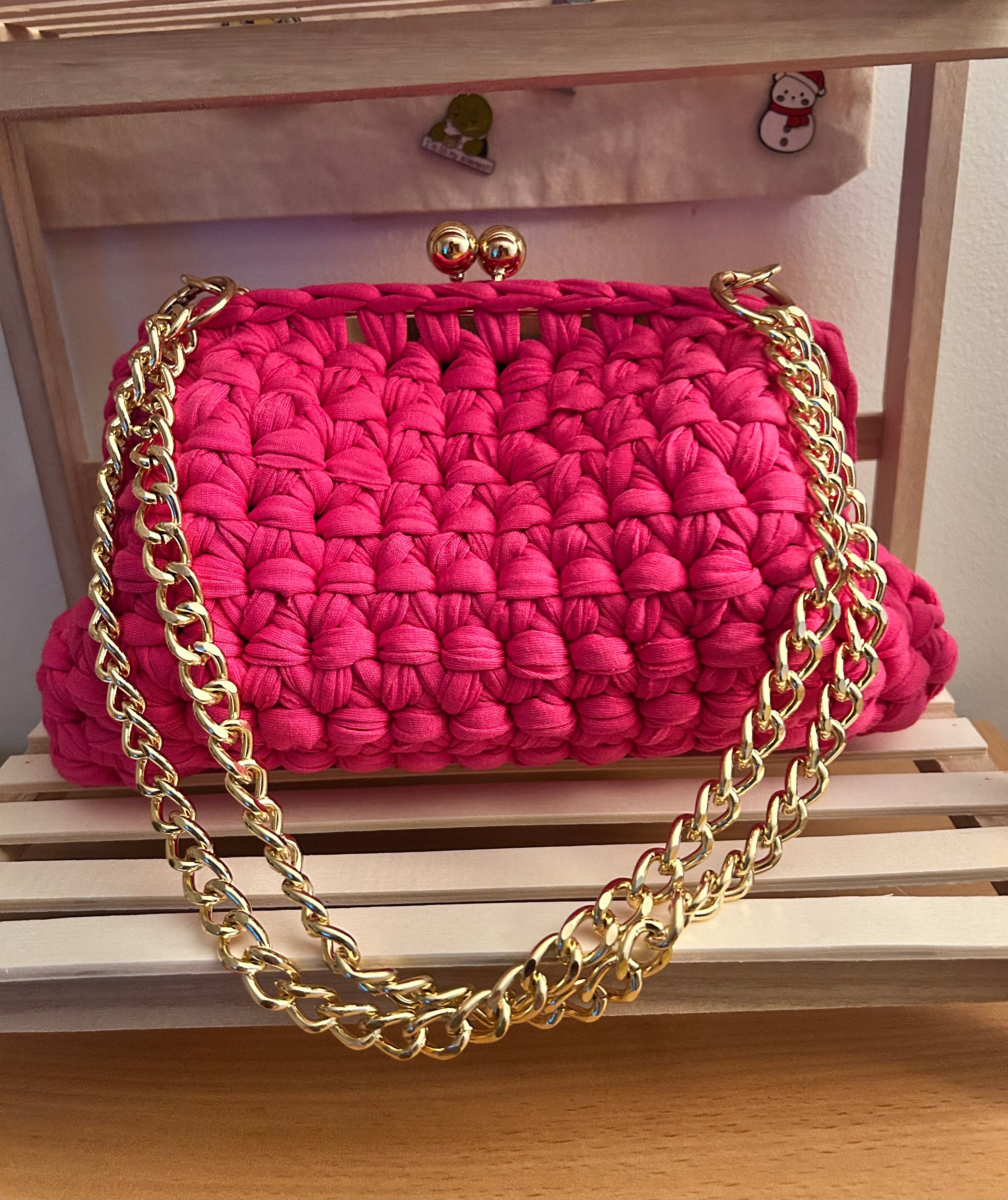 Rose clutch bag