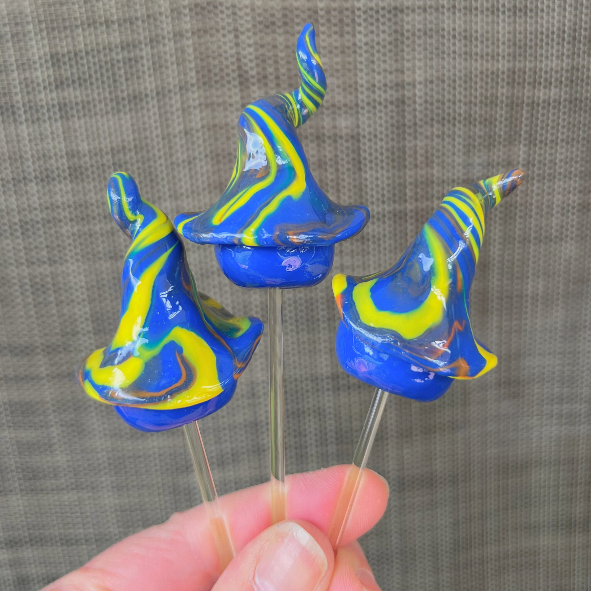 Whimsical gnome trio - Huee, Duee & Luee